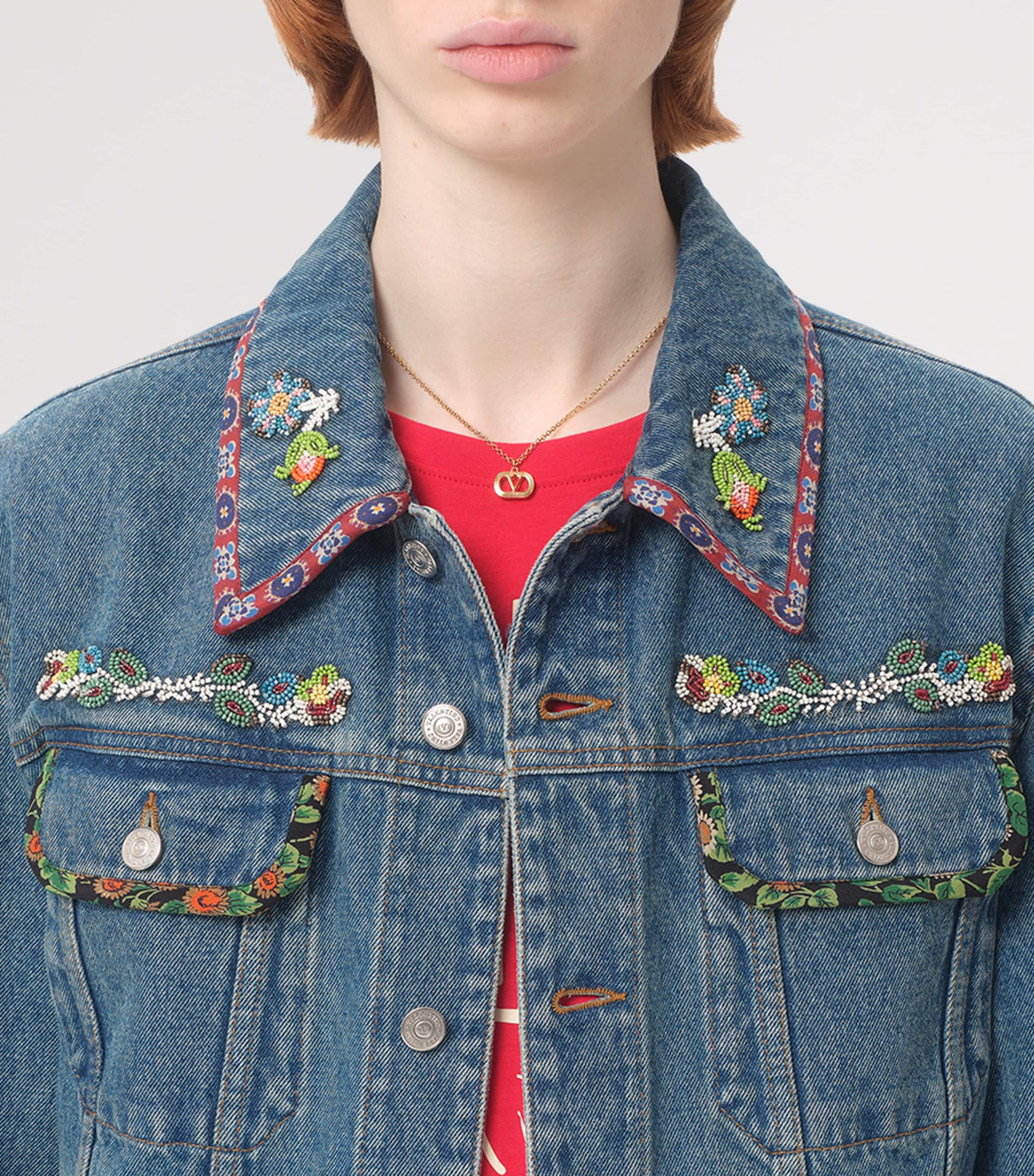 Embellished Denim Jacket 558 Image 3