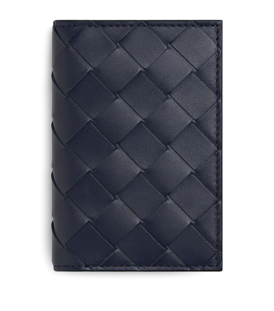 Bottega Veneta Leather Intrecciato Card Holder Image 1