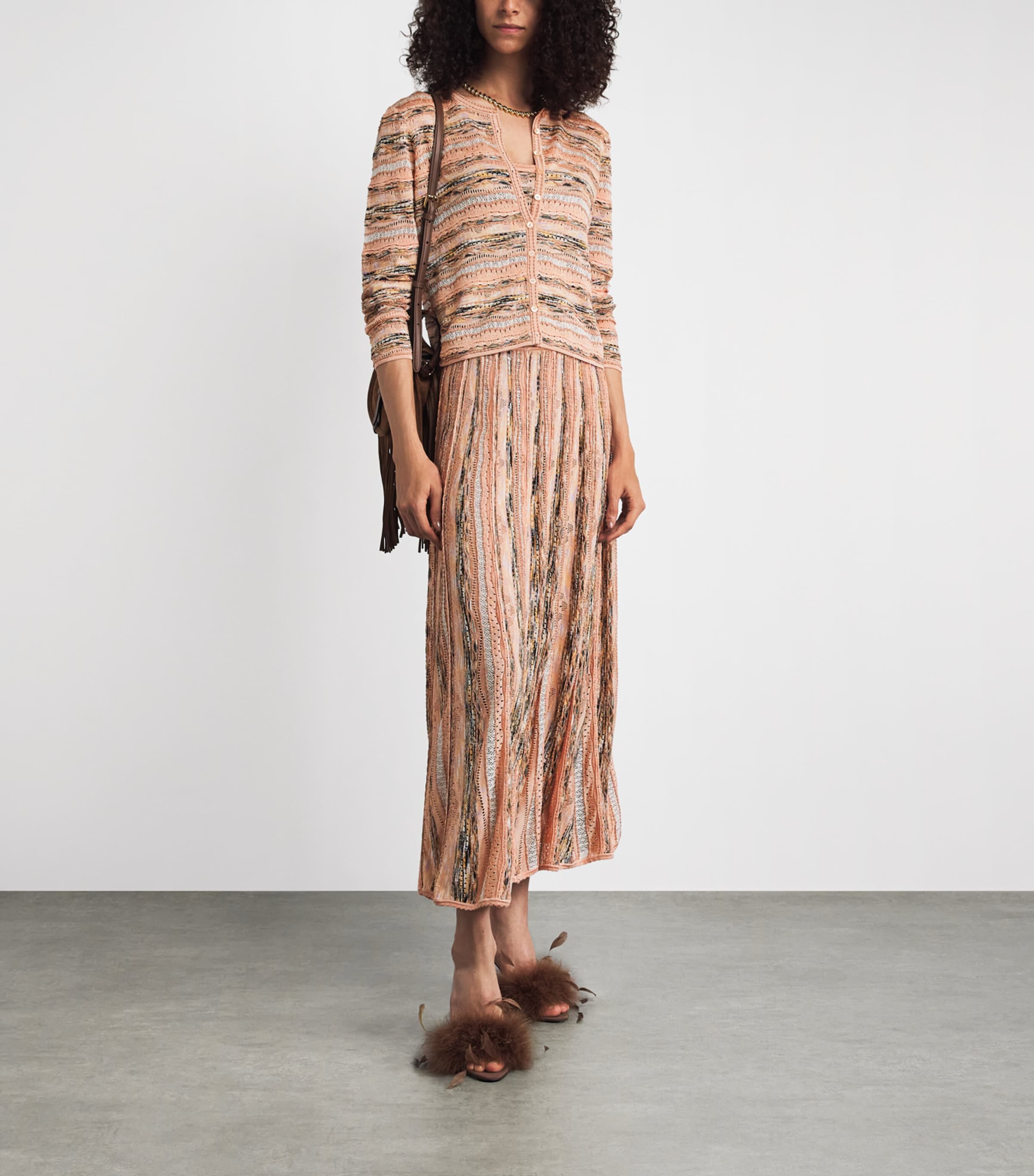 Ulla Johnson Womens Knitted Mia Cardigan Hibiscus Image 2