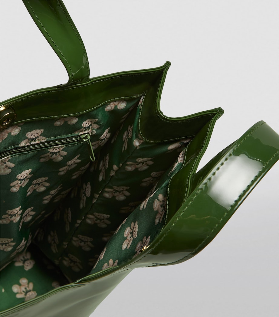 Medium Jacob Bear Shopper Bag GREEN Image 5