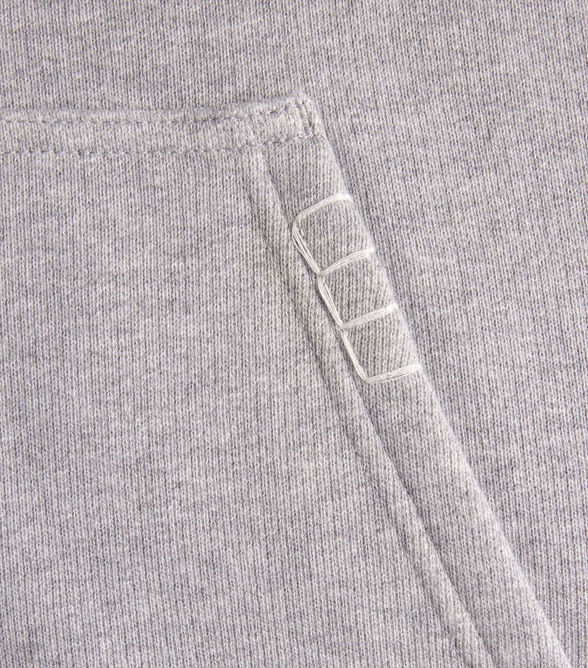 Cotton Zip-Up Hoodie MID GREY MELANGE 945 Image 5