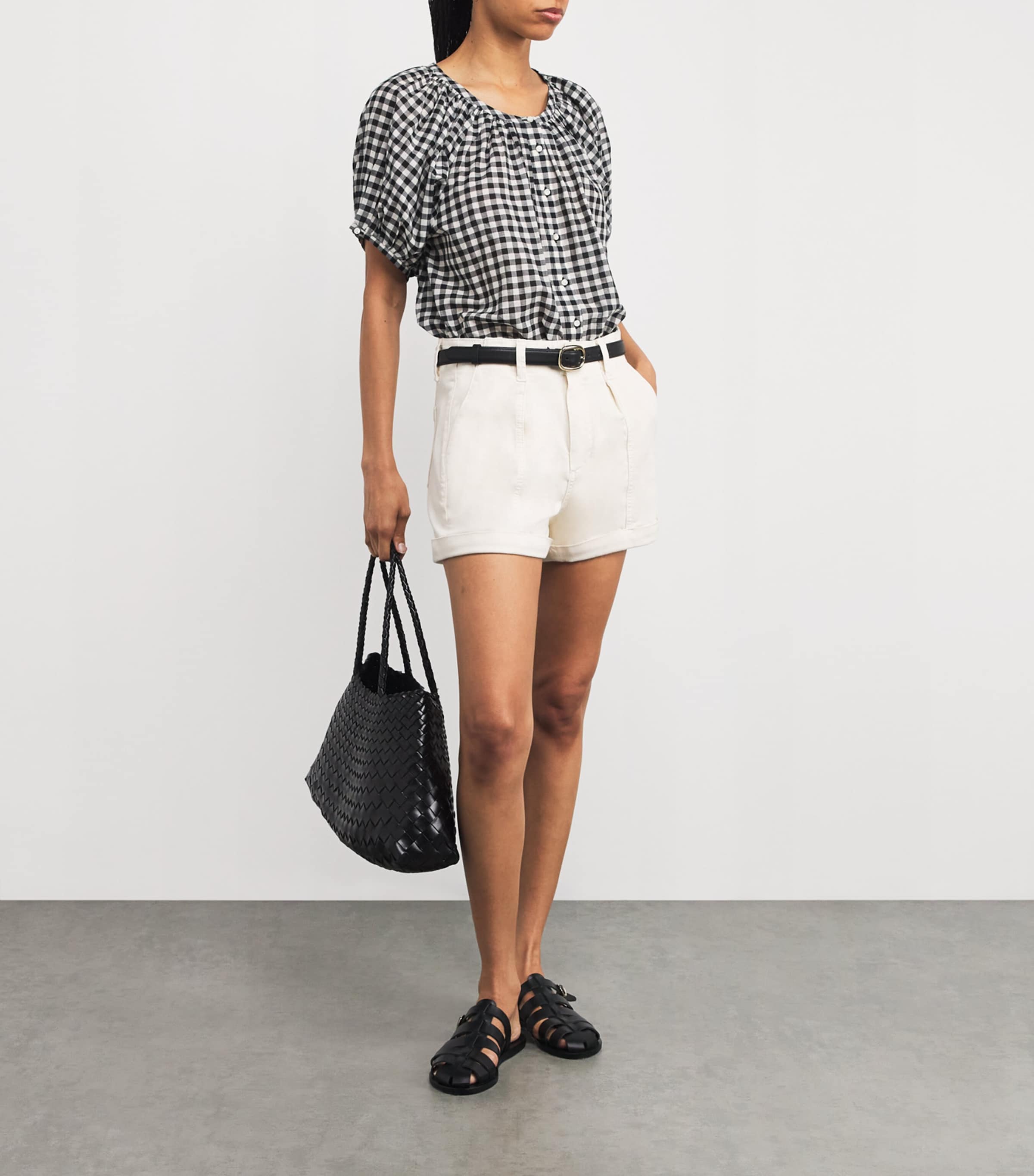 Check June Blouse NOIR GRETA GINGHAM Image 2