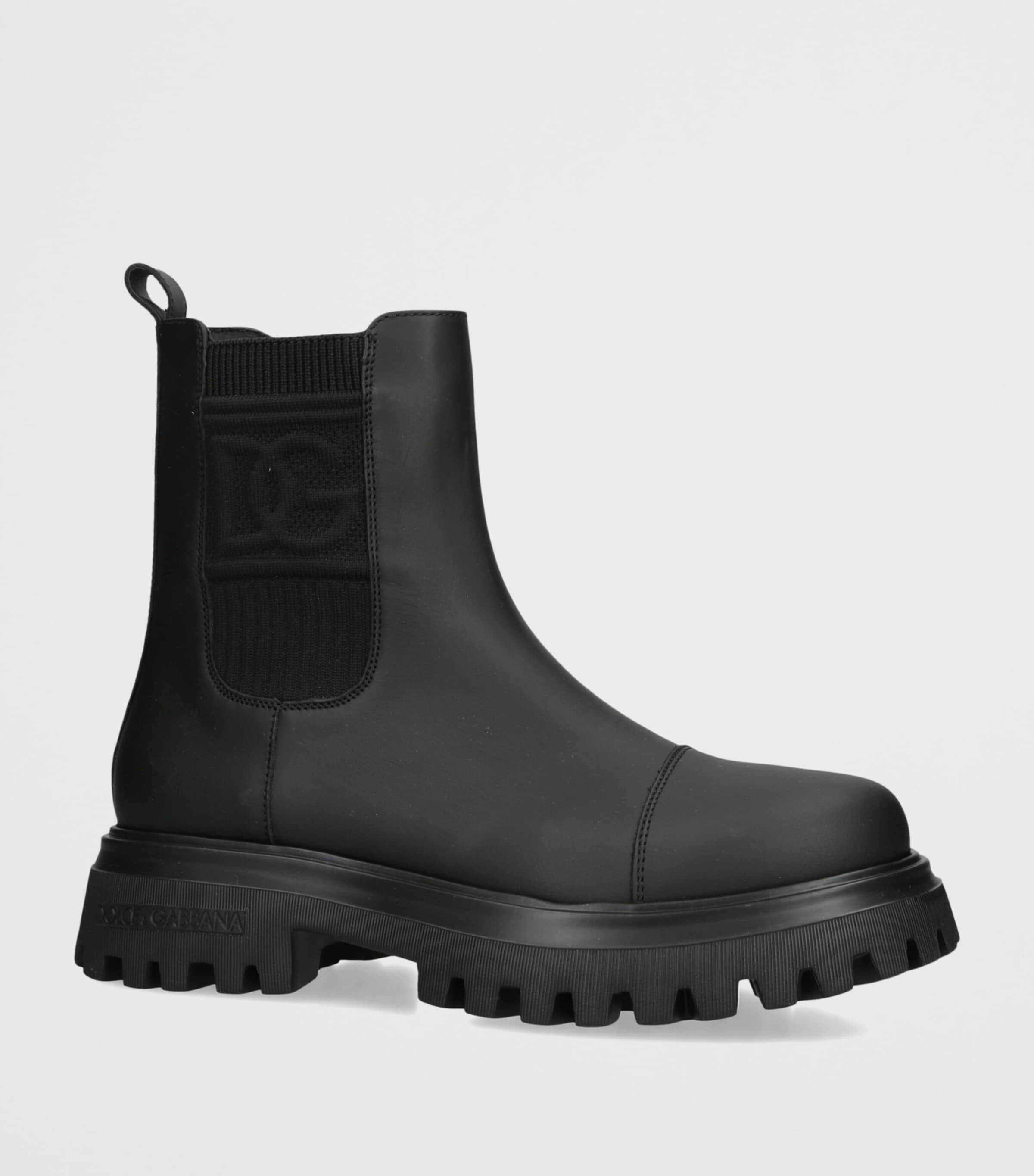 Dolce&Gabbana Kids Leather Chelsea Boots Black Image 2