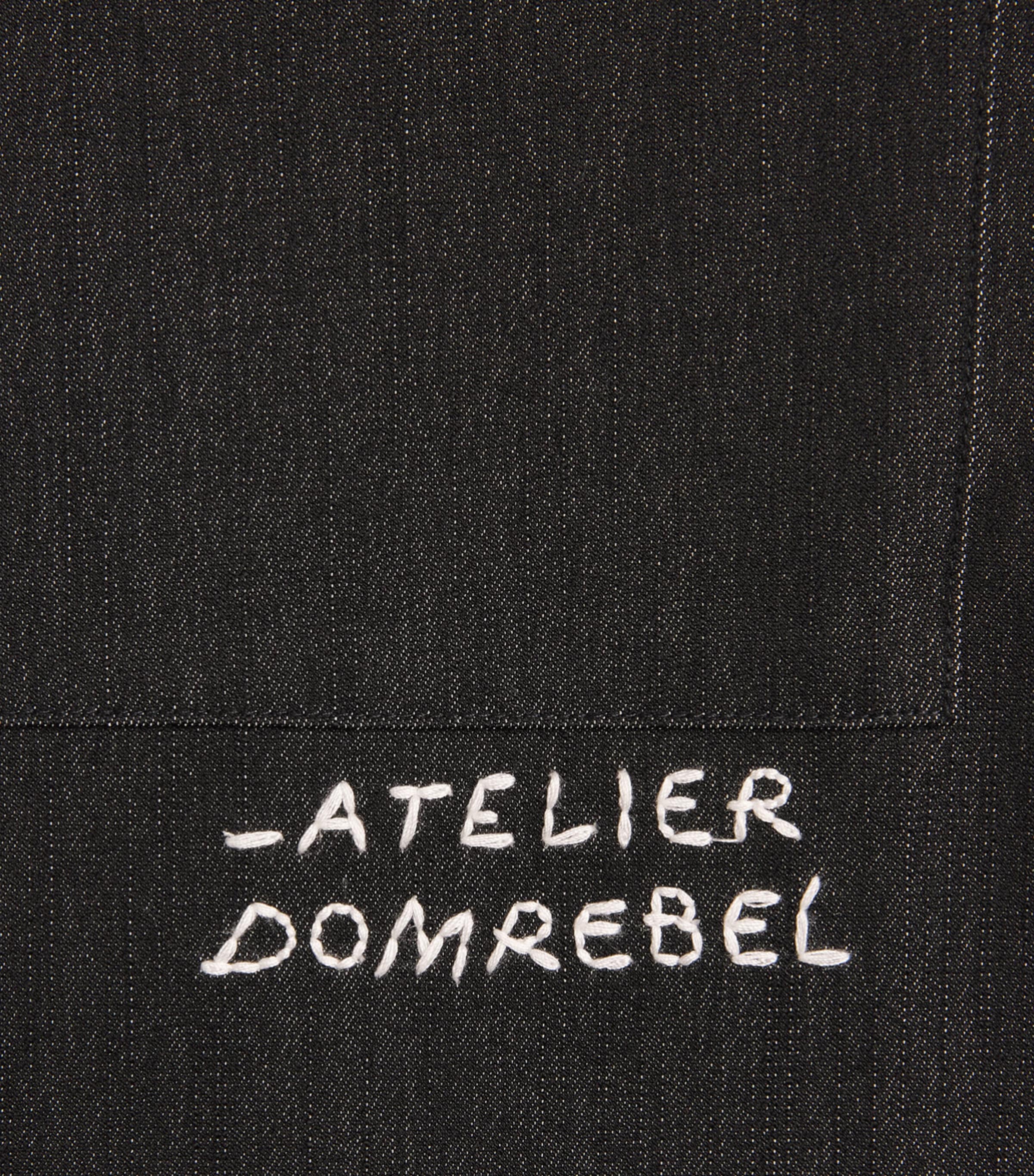 DOMREBEL Mens Denim Goombah Shirt Black Image 6