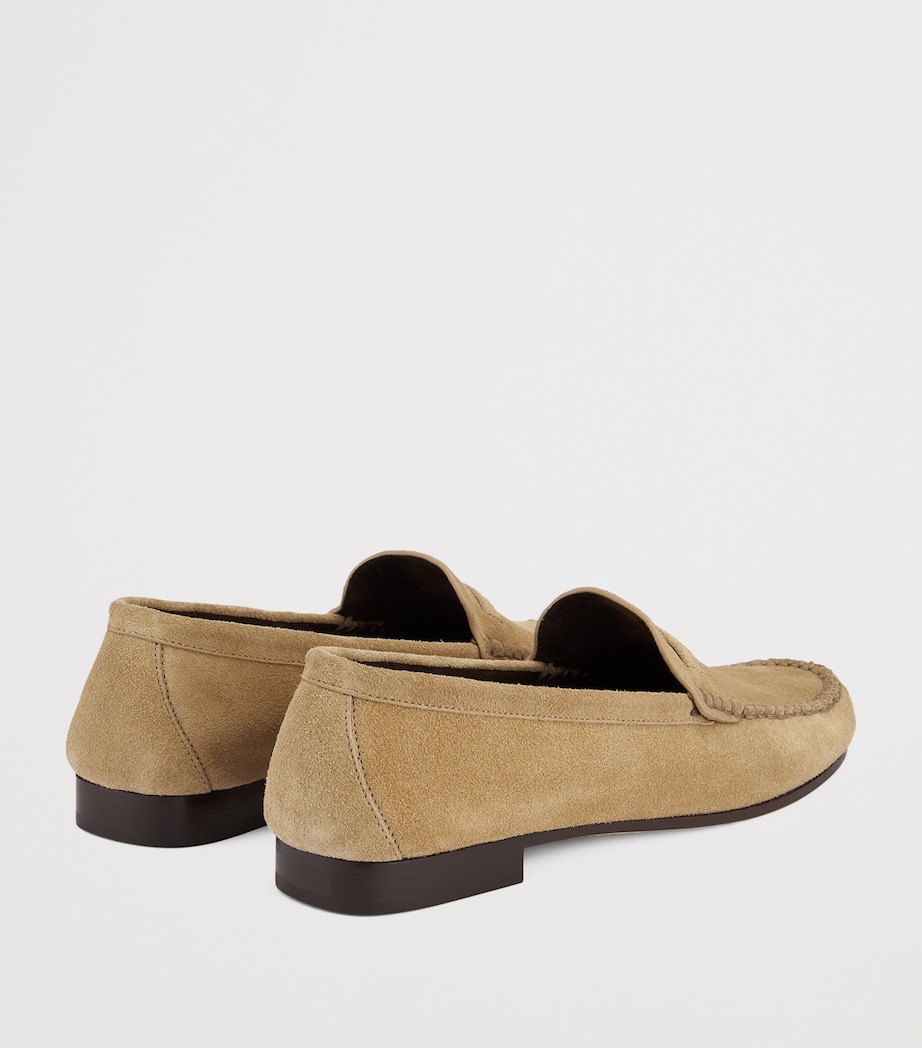 Malone Souliers Suede Knightsbridge Loafers Sand Image 4
