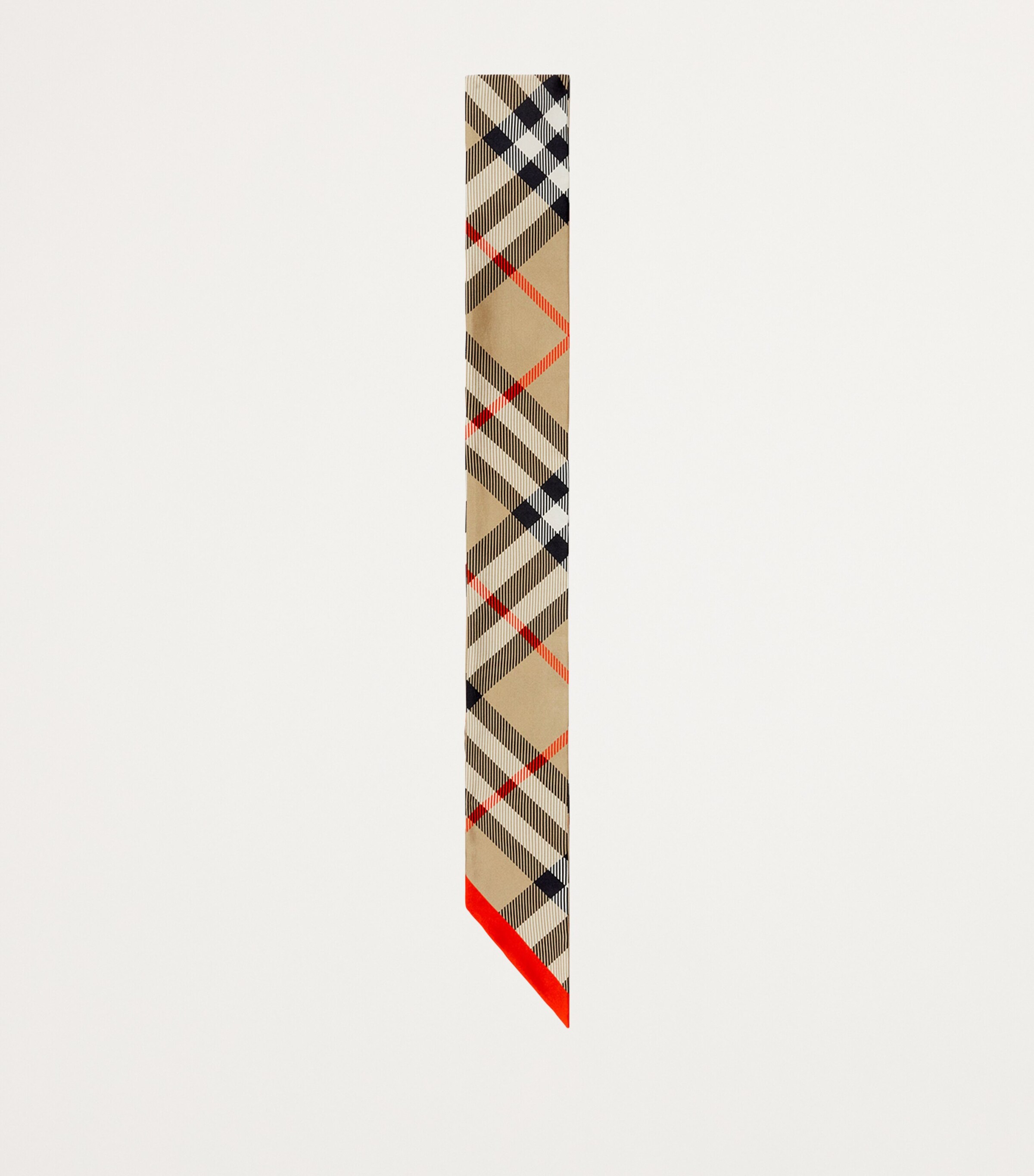 Burberry Silk Check Scarf Sand Image 2