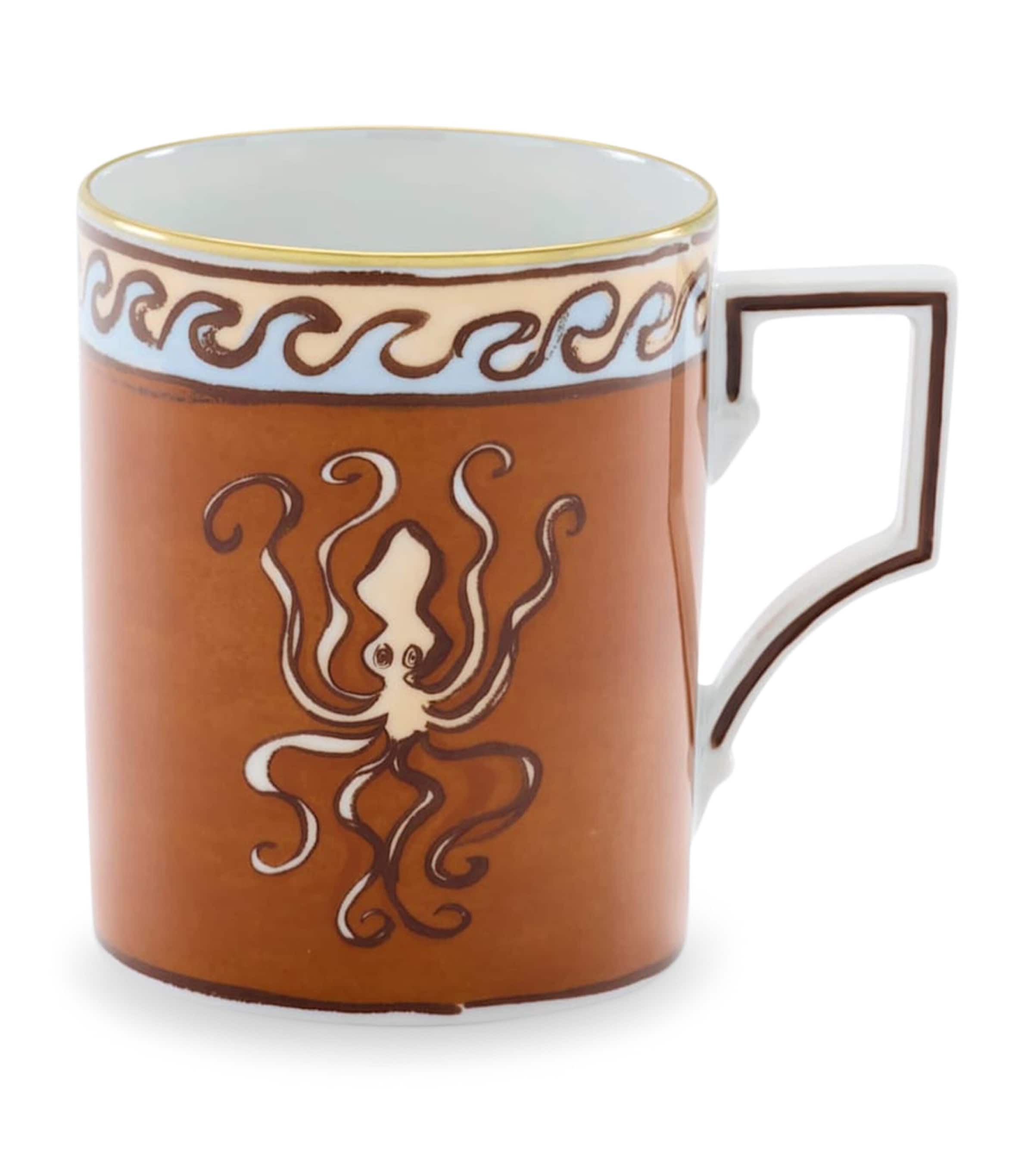 GINORI 1735 Porcelain Il Viaggio di Nettuno Mug Image 1
