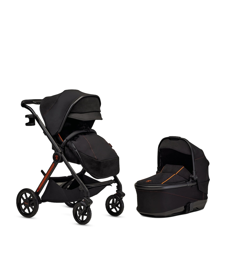 x Automobili Lamborghini Reef AL Arancio Stroller Bundle BLACK Image 6