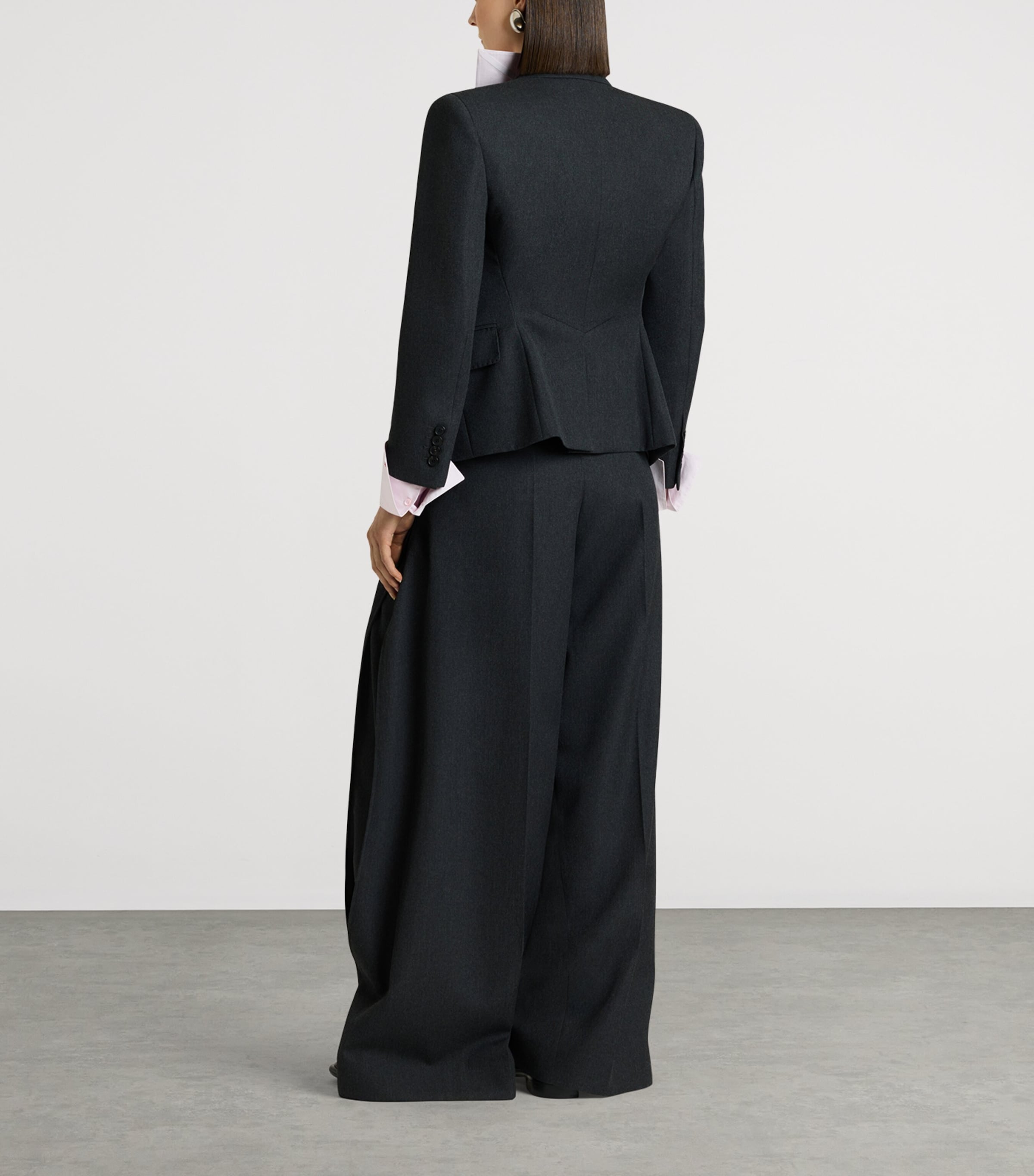 Givenchy Womens Wool Reverse Lapel Blazer Image 5