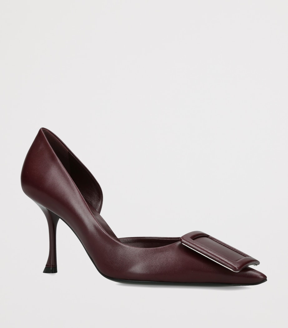Roger Vivier Leather D'Orsay Pumps 85 Dark Brown Image 2