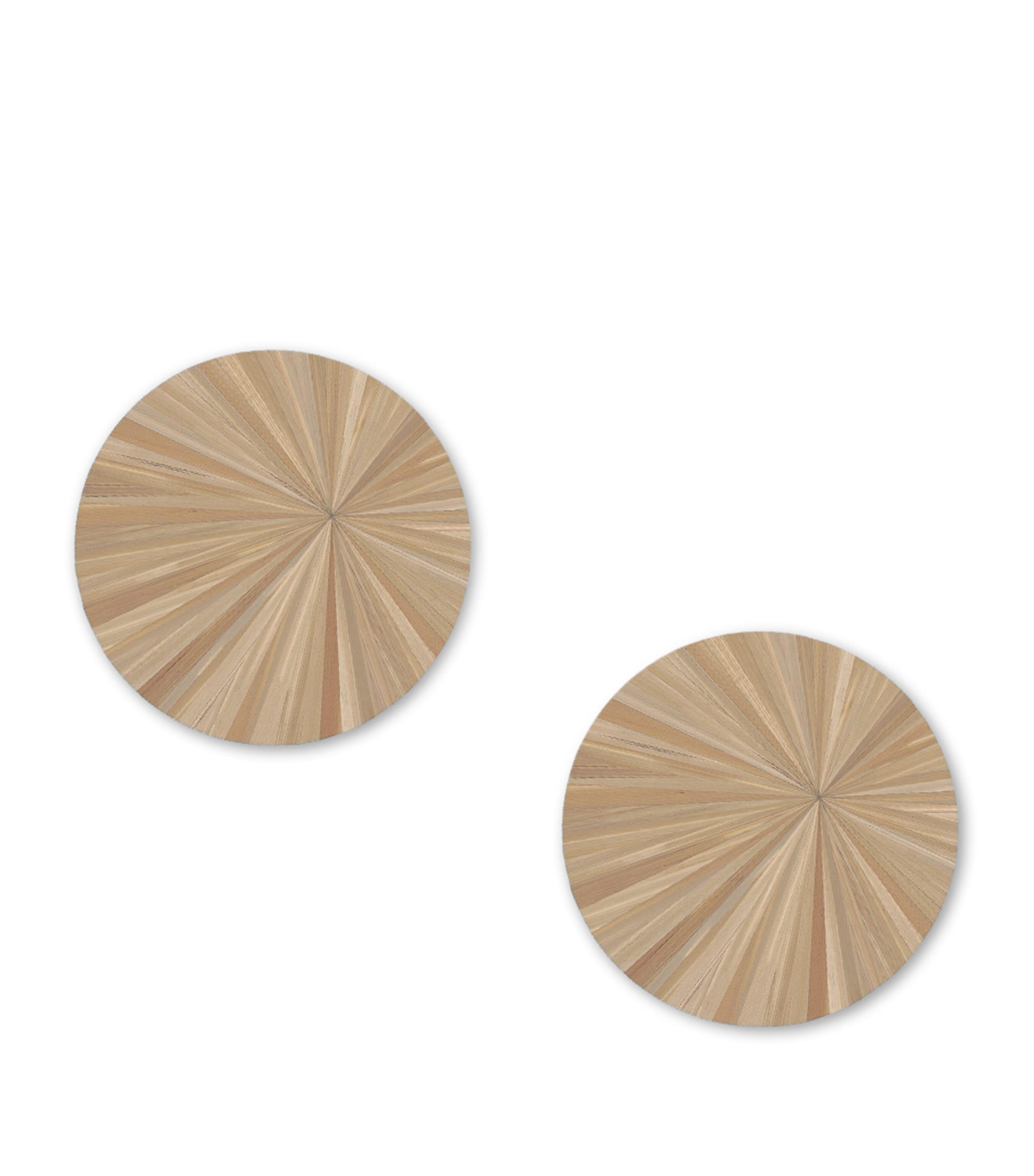 Hestia Set of 2 Soleil Round Coasters Fawn Image 1