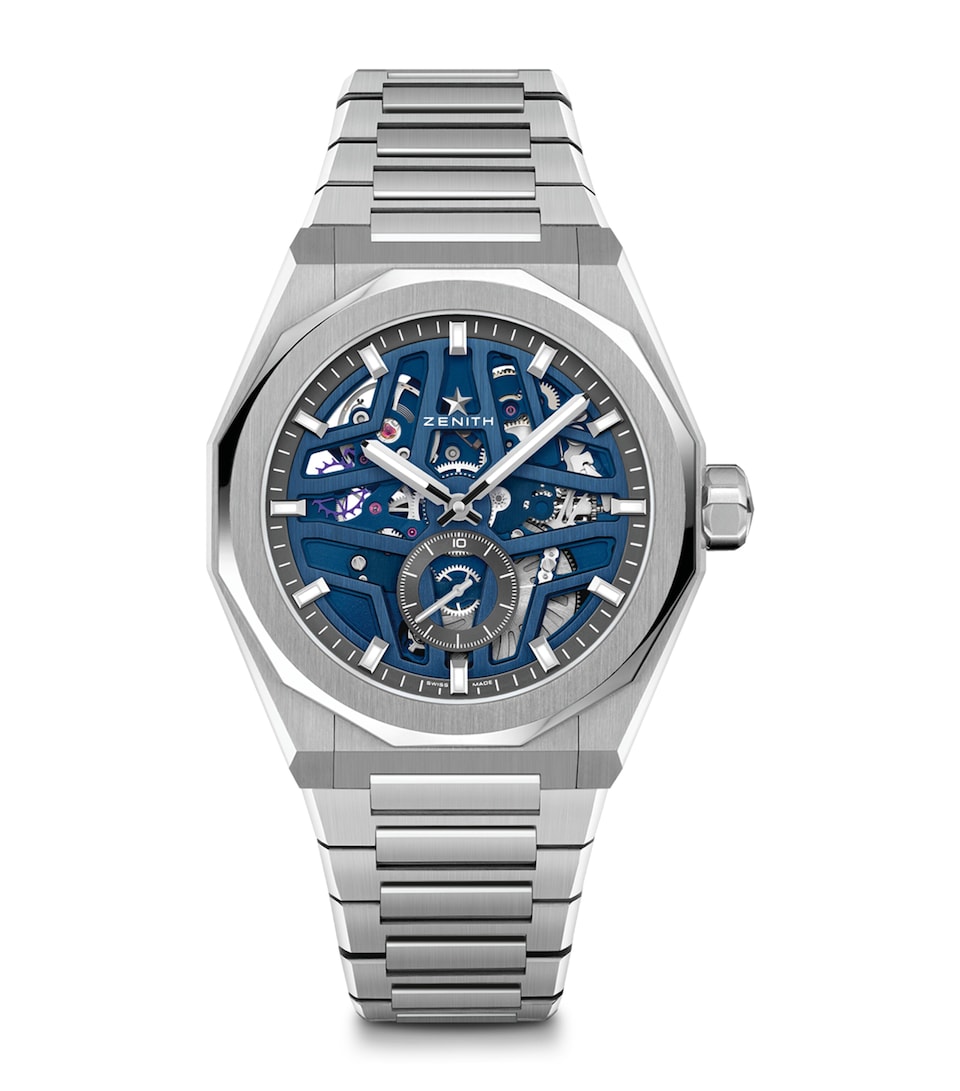 Zenith Stainless Steel Defy Skyline Skeleton Watch 41mm Clear