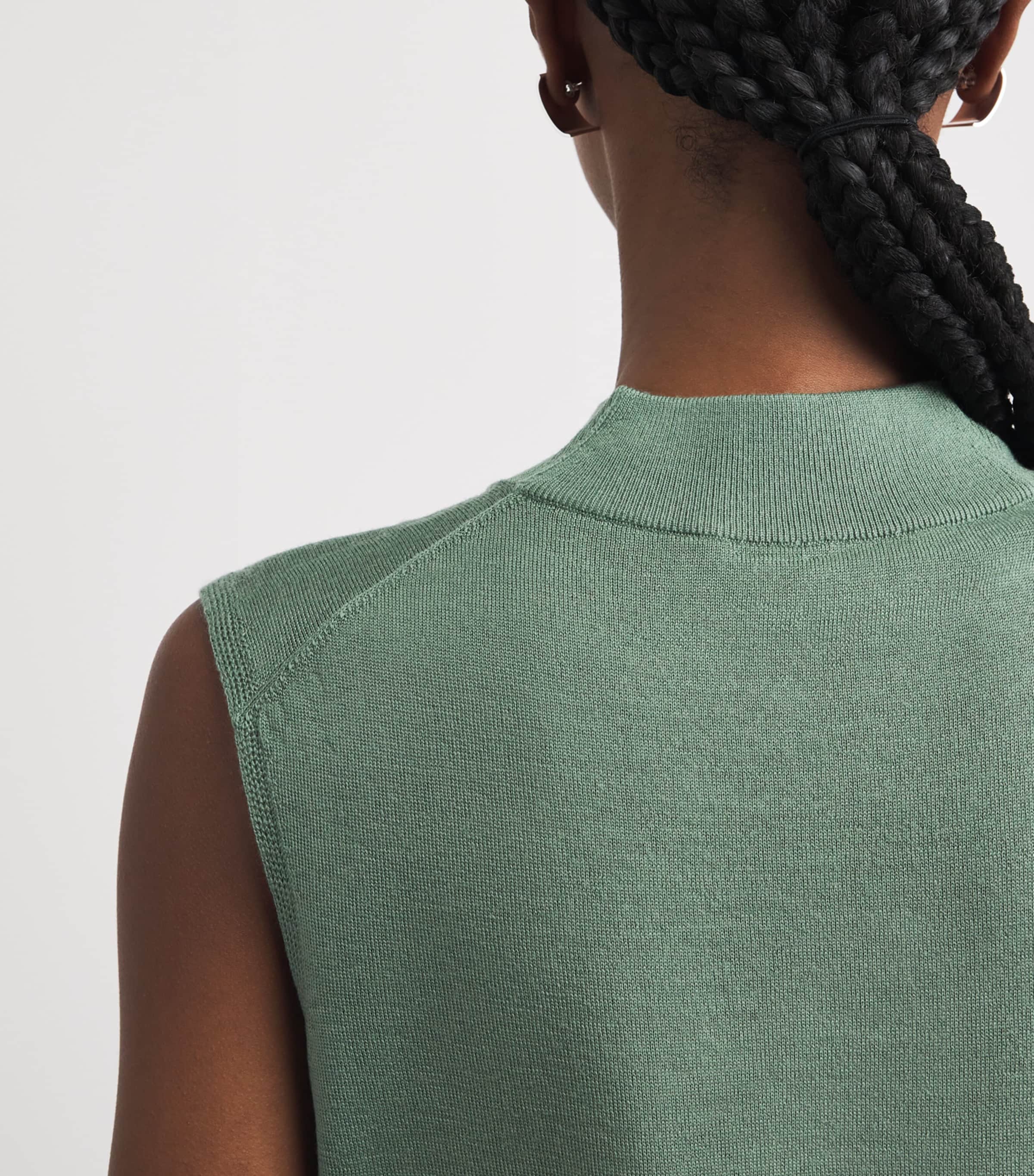 Falke Womens Merino Wool Sleeveless Top Sea Breeze Image 3
