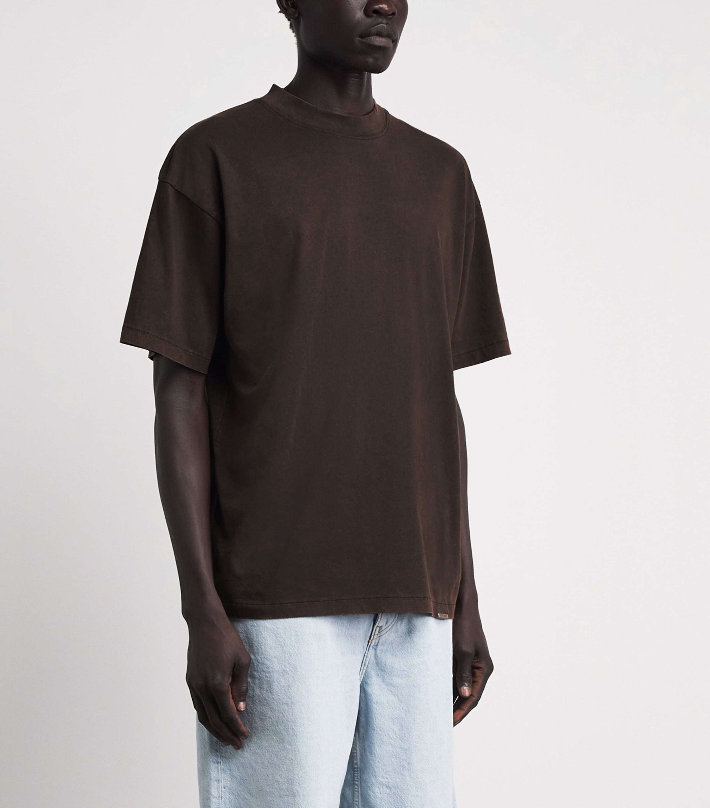 Represent Mens Cotton Initial T-Shirt Coffee Image 4