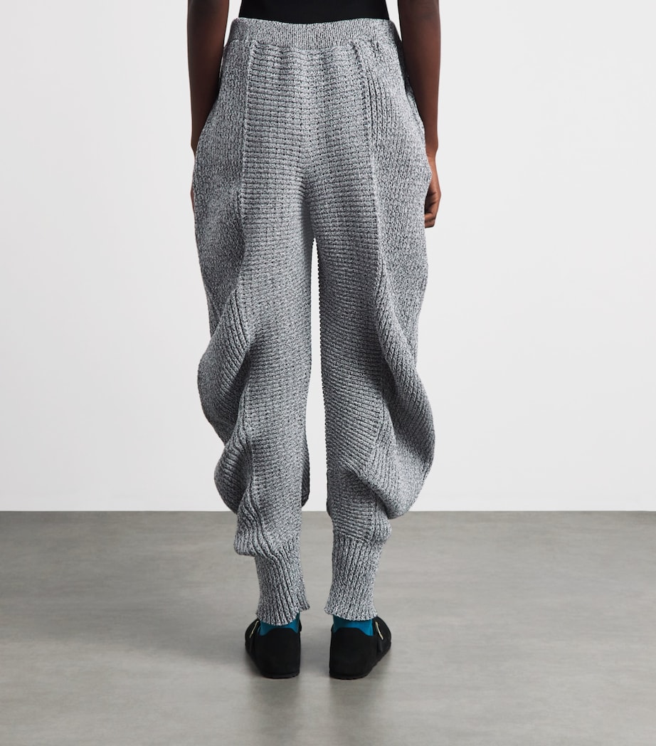 Issey Miyake Womens Found Stone Knitted Trousers Grey Image 5