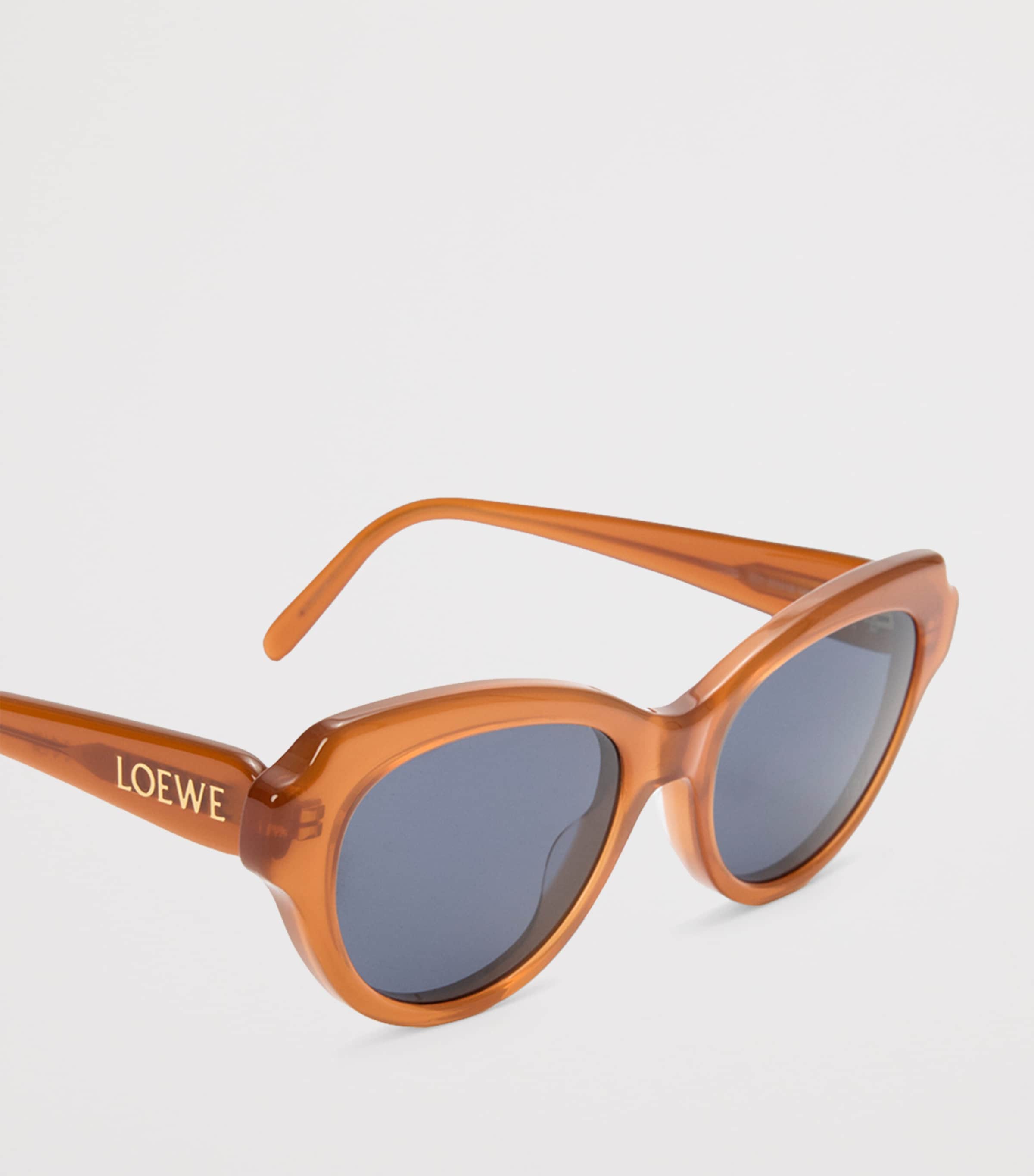Acetate Swan Slim Sunglasses CAMEL Image 4