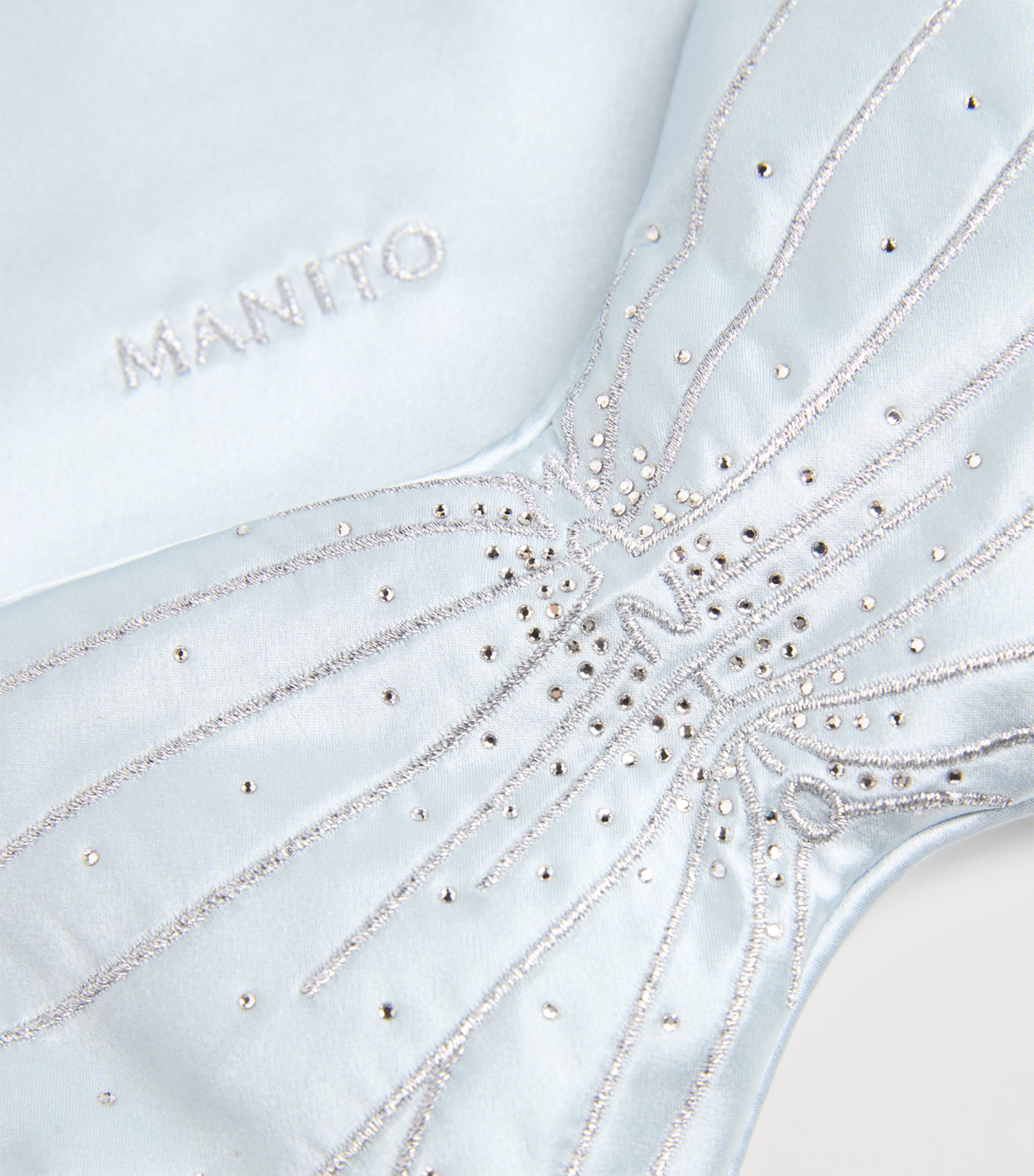 Silk Butterfly Eye Mask BABY BLUE Image 4