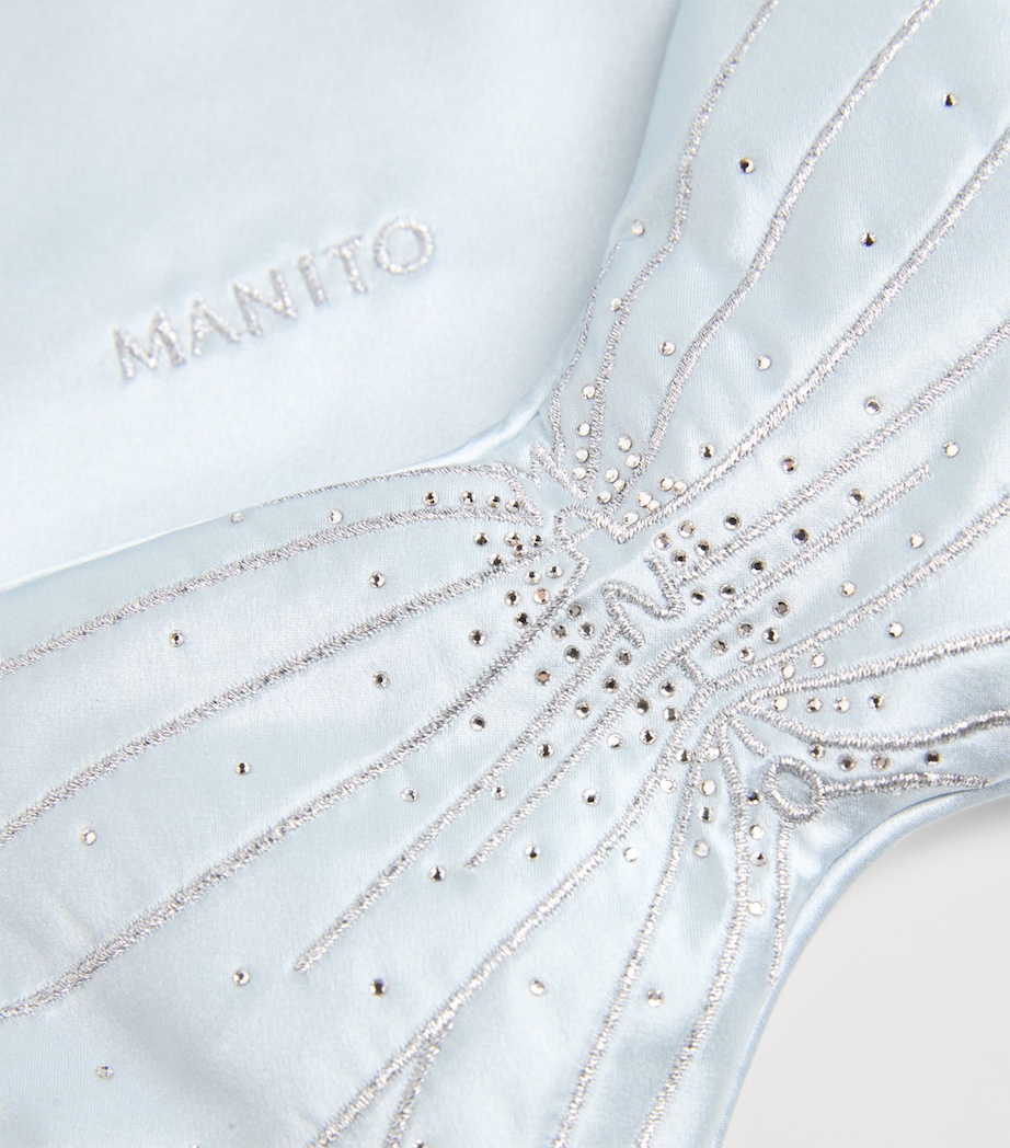 Silk Butterfly Eye Mask BABY BLUE Image 4