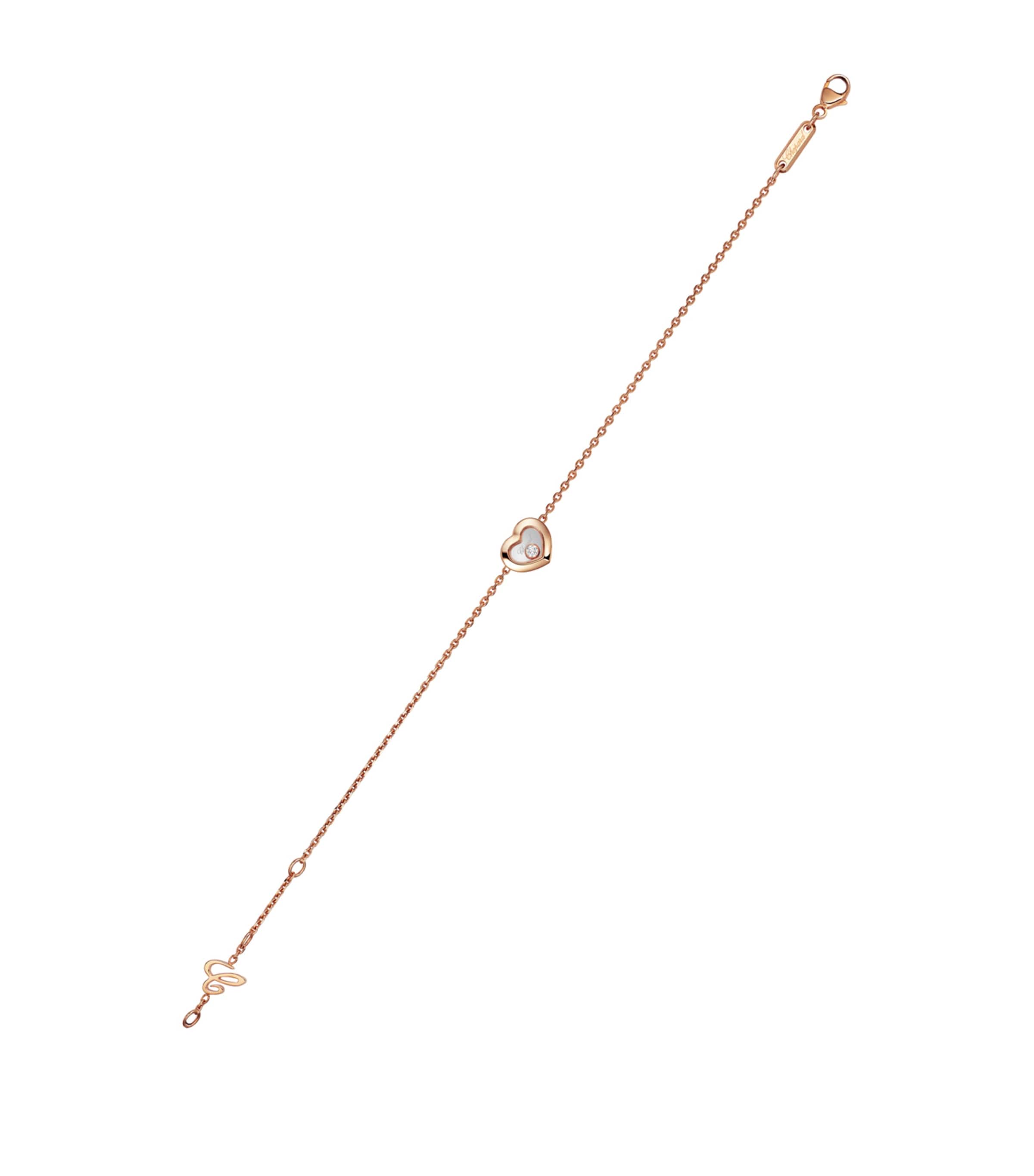 Chopard Rose Gold and Diamond Happy Diamonds Icons Bracelet Rose Gold Image 3