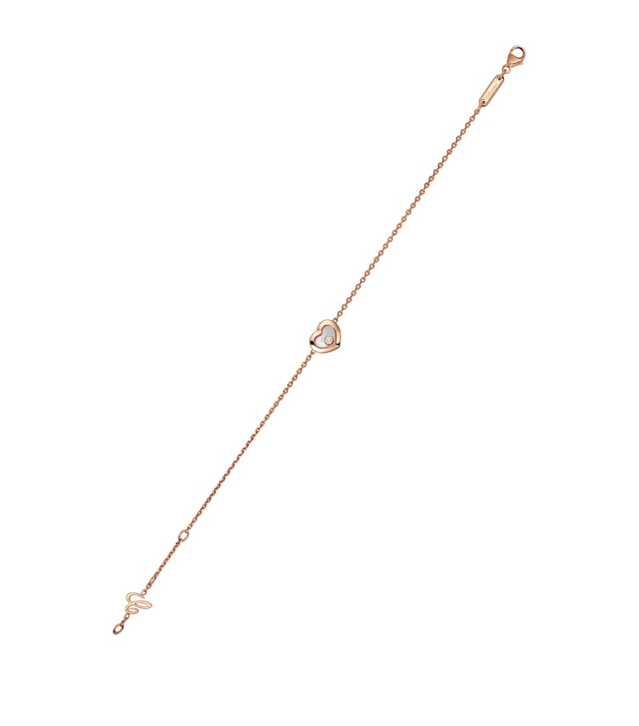 Chopard Rose Gold and Diamond Happy Diamonds Icons Bracelet Rose Gold Image 3