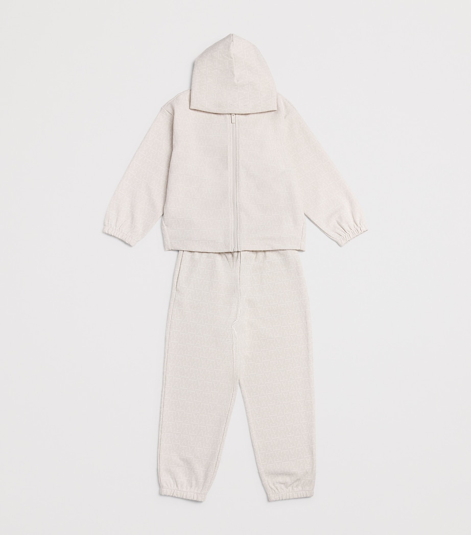 Emporio Armani Kids Logo Hoodie and Sweatpants Set (4-16 Years) White Sand Image 3