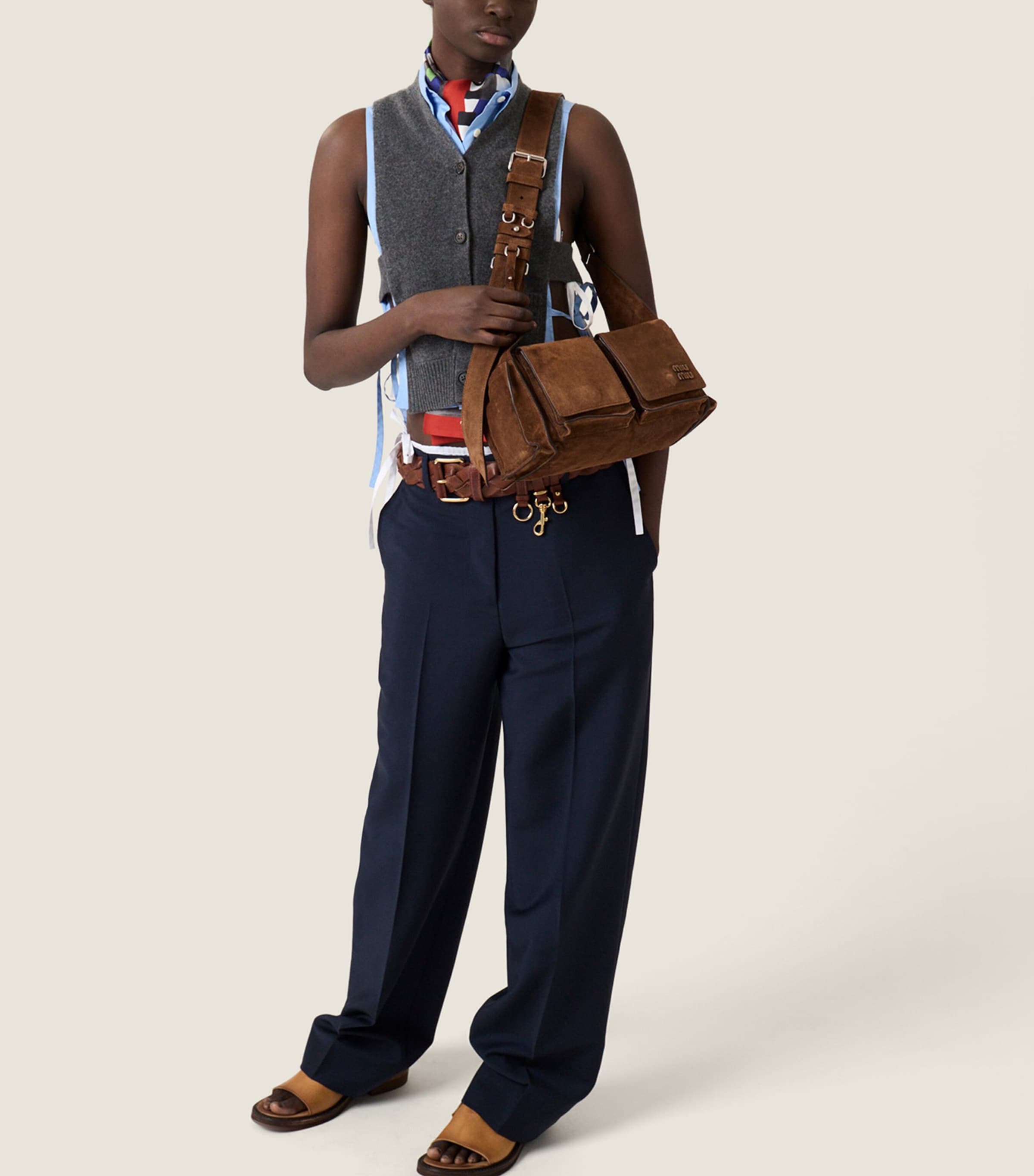 Miu Miu Womens Cashmere Cardigan Vest Image 4