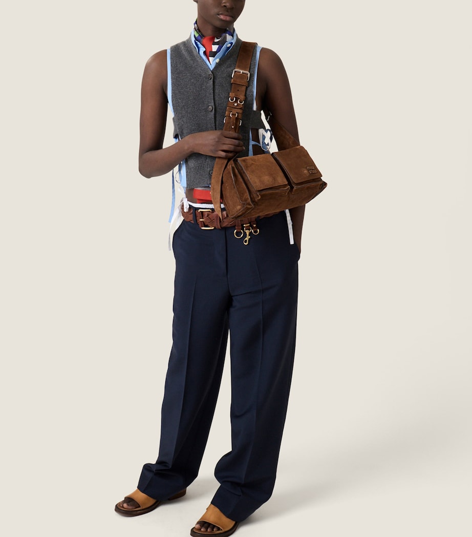 Miu Miu Womens Cashmere Cardigan Vest Image 4