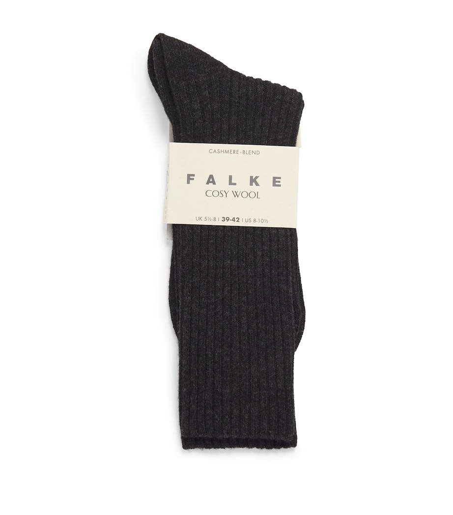 Falke Womens Cosy Boot Socks Anthra Mel Image 1