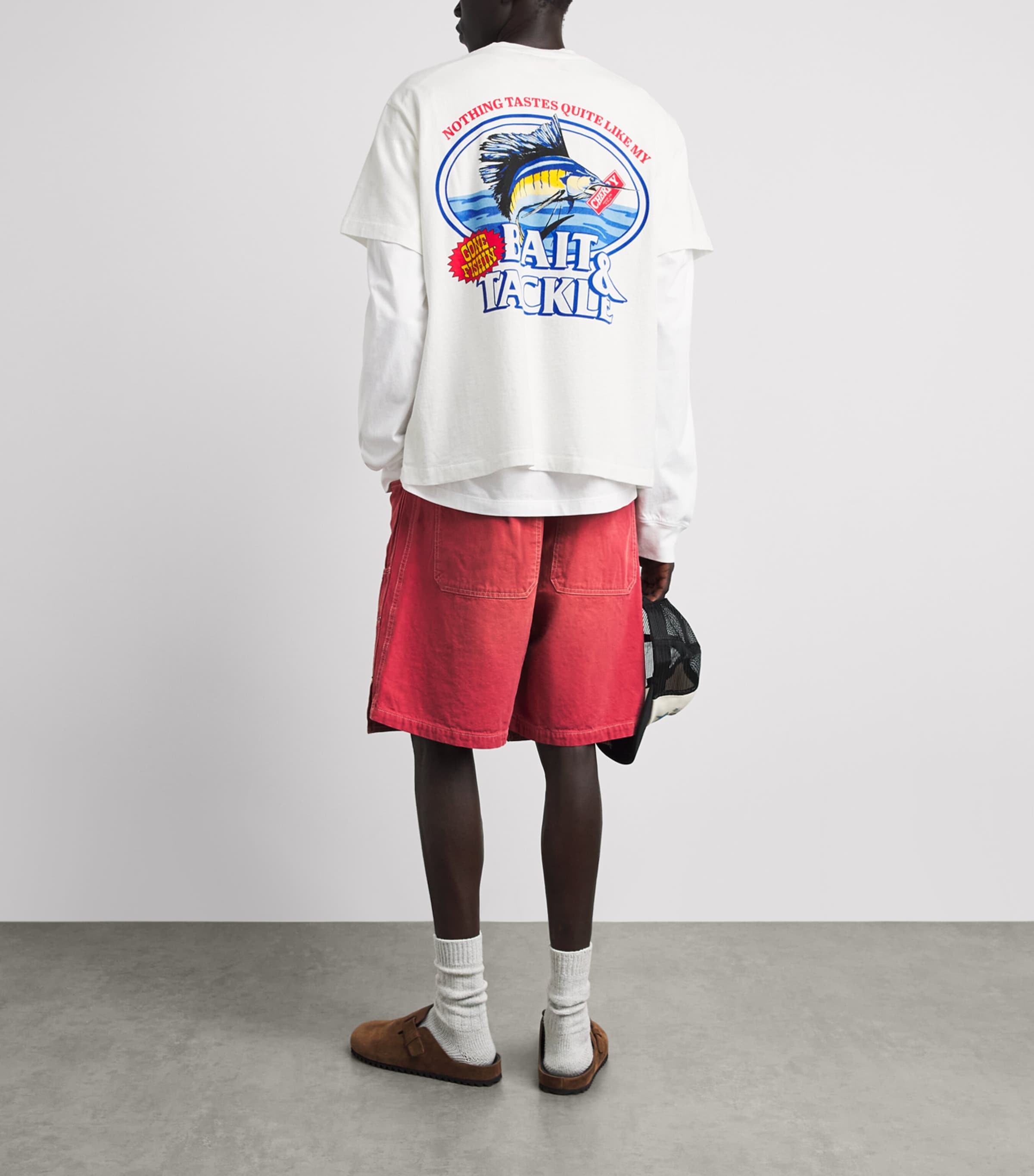 Cherry Los Angeles Mens Cotton Boxy Marlin T-Shirt Vintage White Image 2