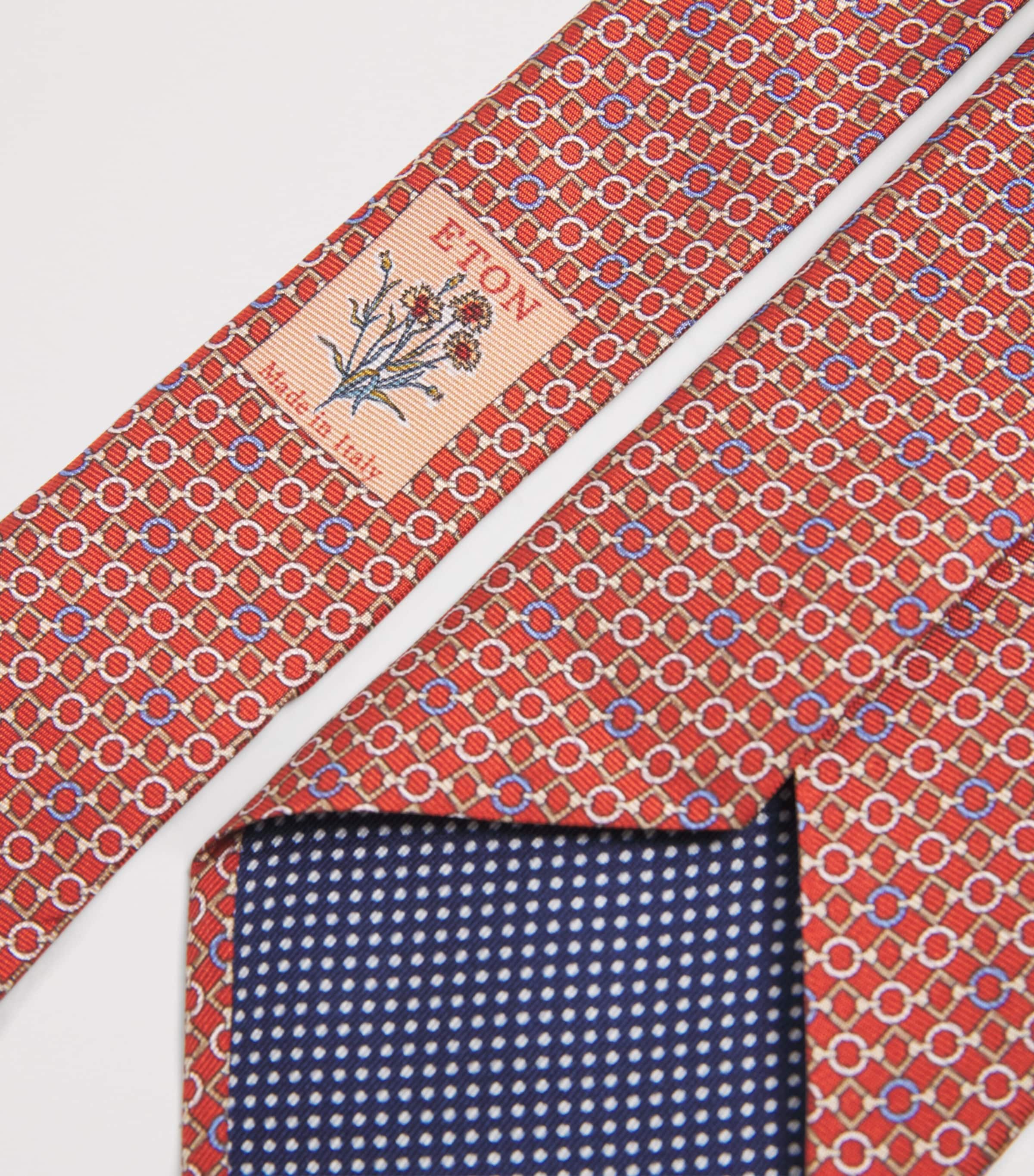 Silk Jacquard Tie 48 MID BLUE Image 3