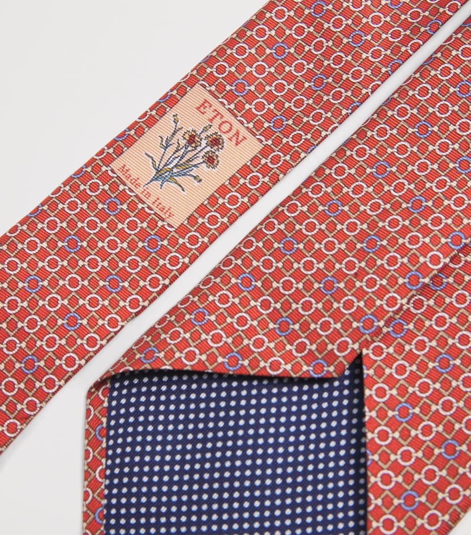 Silk Jacquard Tie 48 MID BLUE Image 3