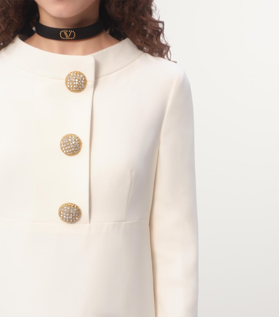 Virgin Wool-Silk Midi Dress A03 Image 2