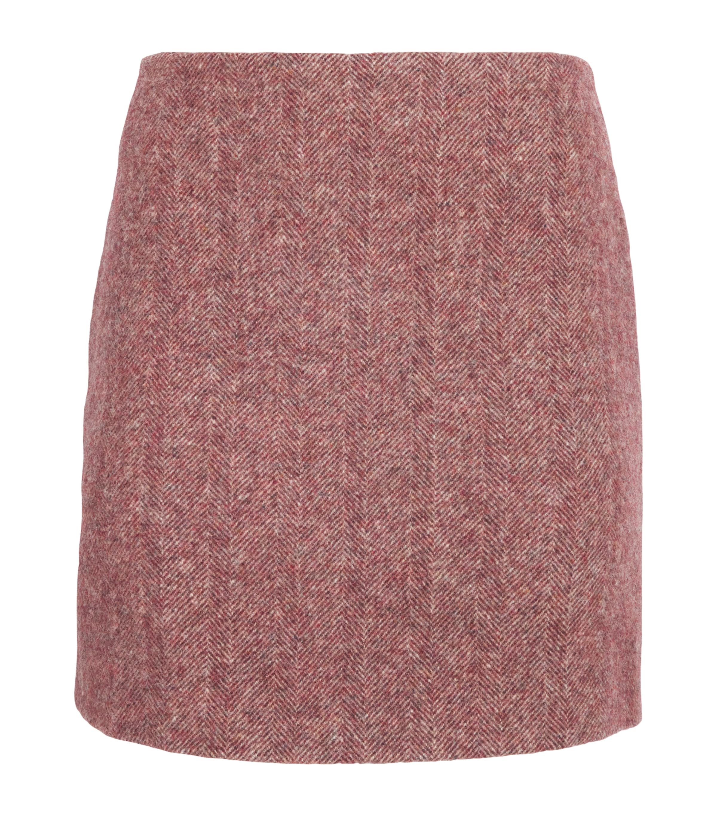 Blazé Milano Virgin Wool Coci Mini Skirt In Pink