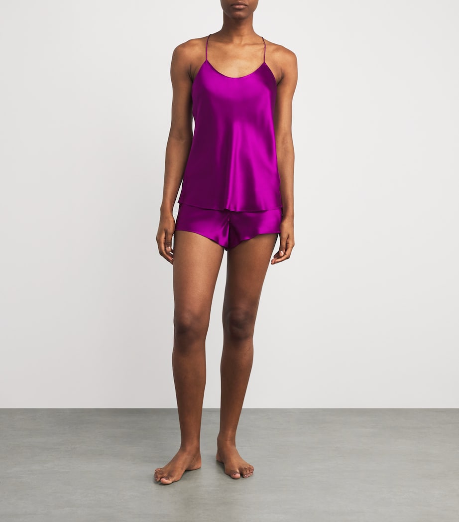 Silk Bella Pyjama Set PLUM Image 2