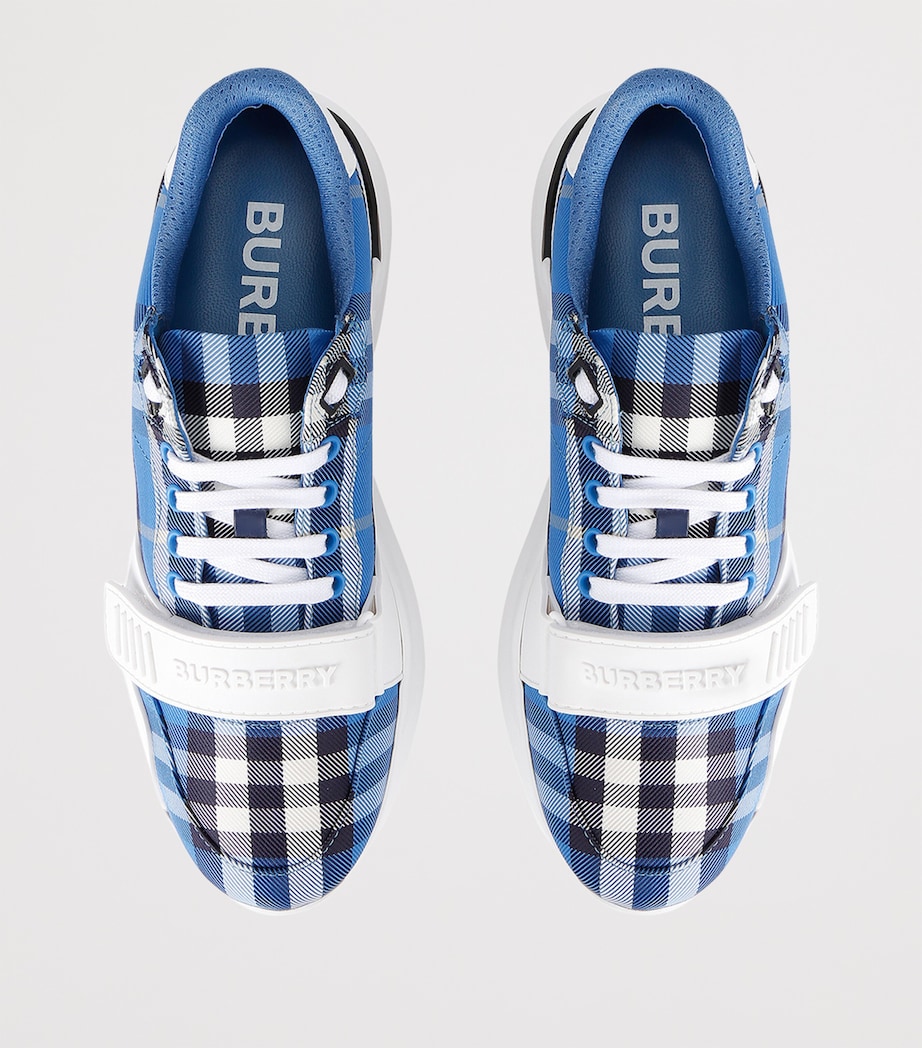 New Regis Vintage Check Sneakers BLUE OTHER Image 4
