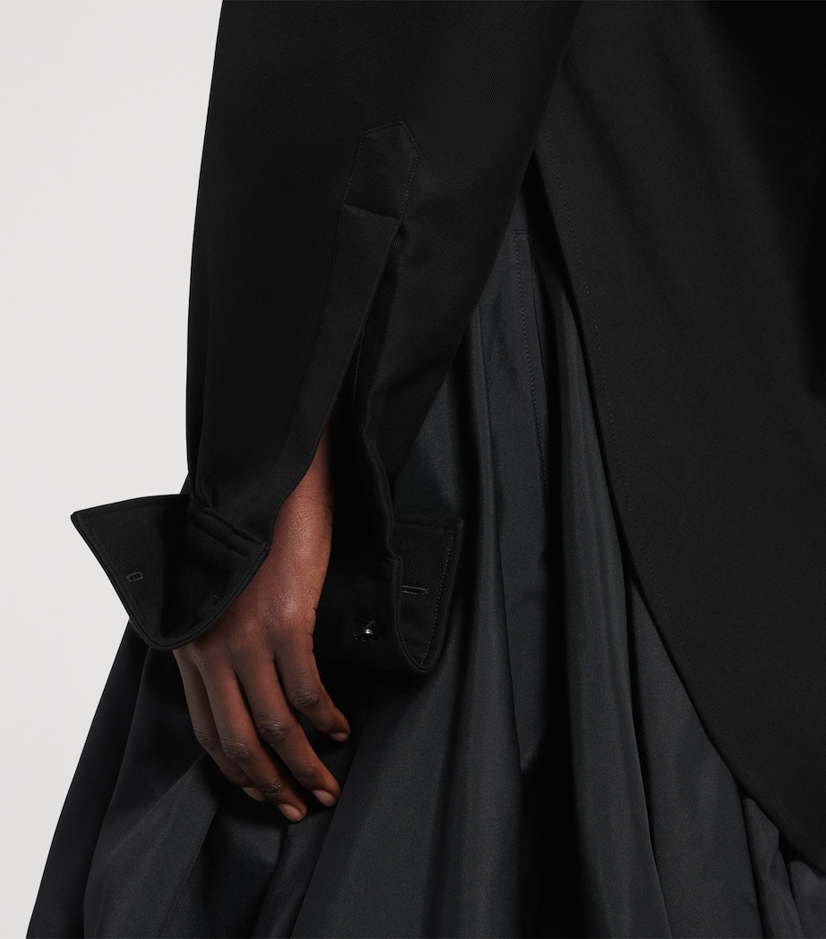 Balenciaga Womens Cotton Elongated Hem Shirt Image 6