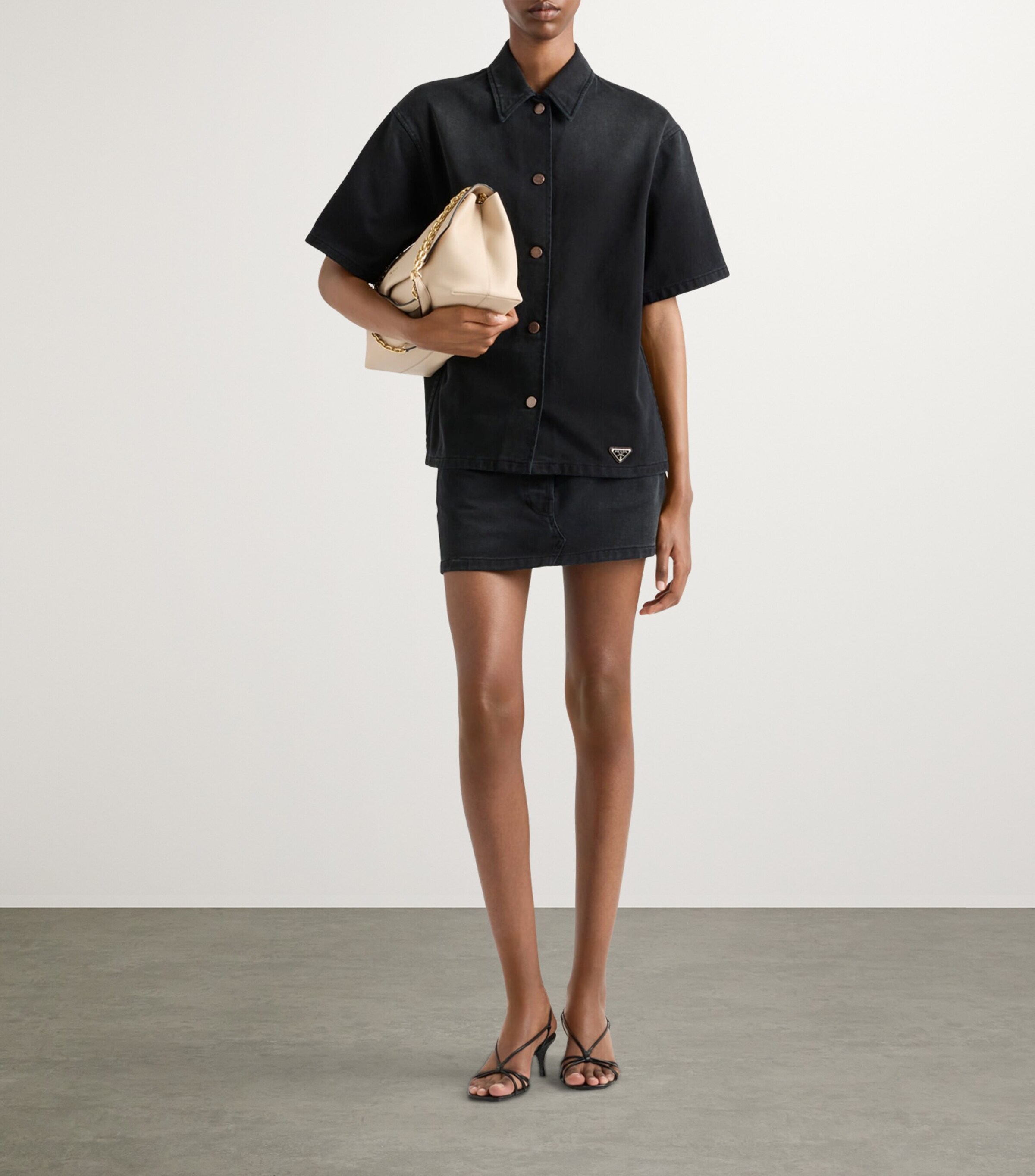 Prada Womens Denim Shirt Image 2