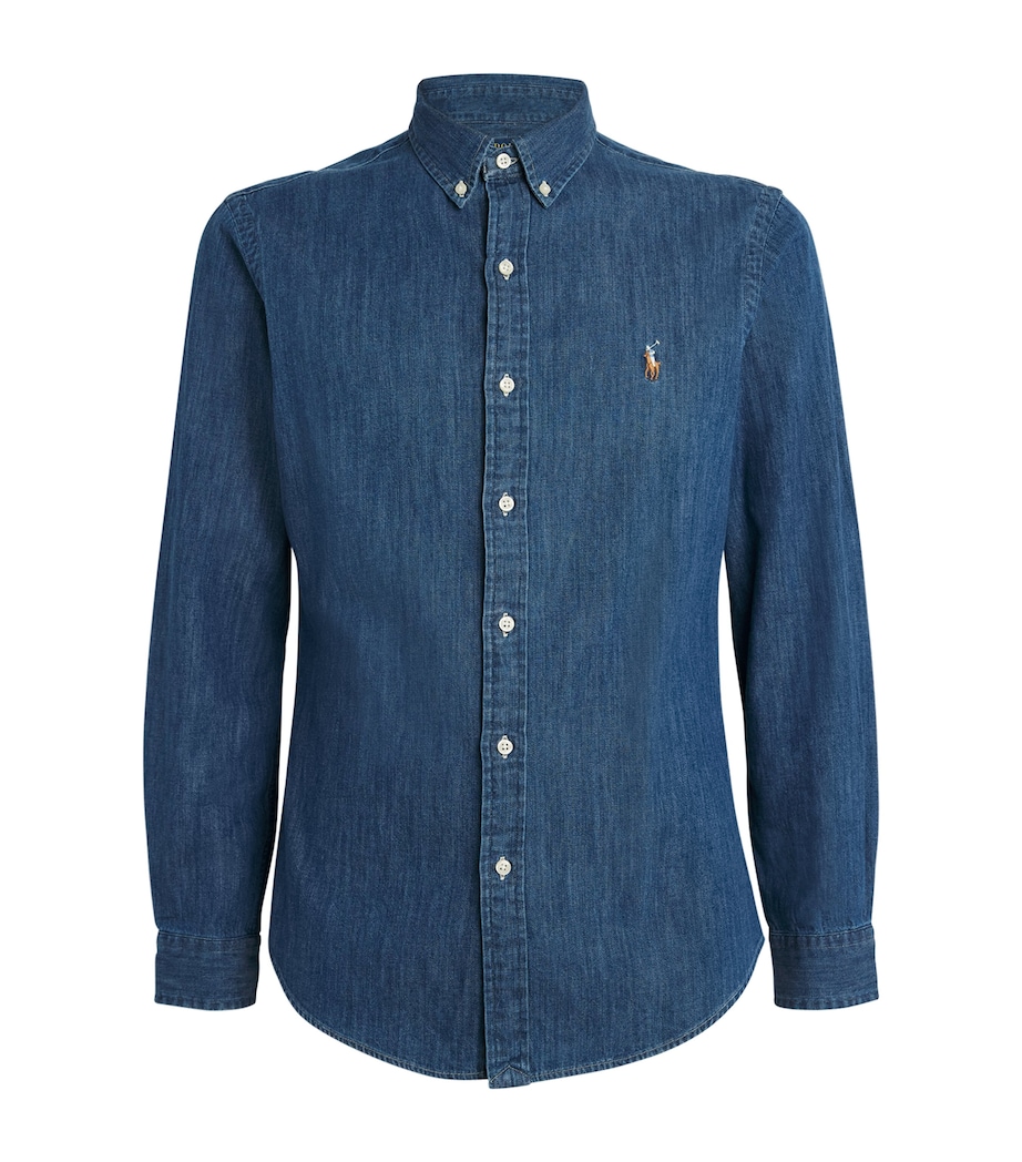 Denim Oxford Shirt BLUE Image 1