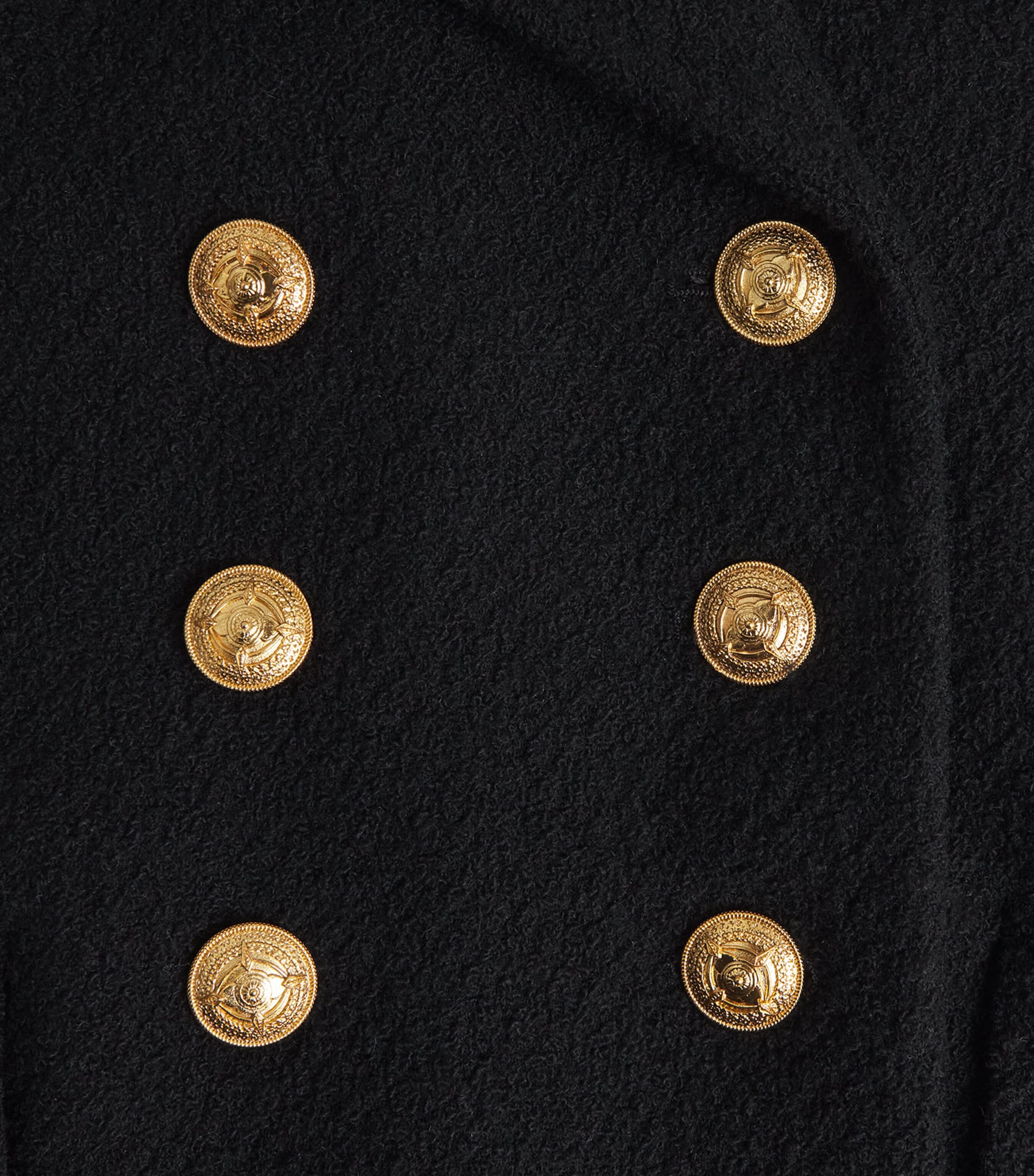 Virgin Wool-Blend Double-Breasted Blazer BLACK Image 2