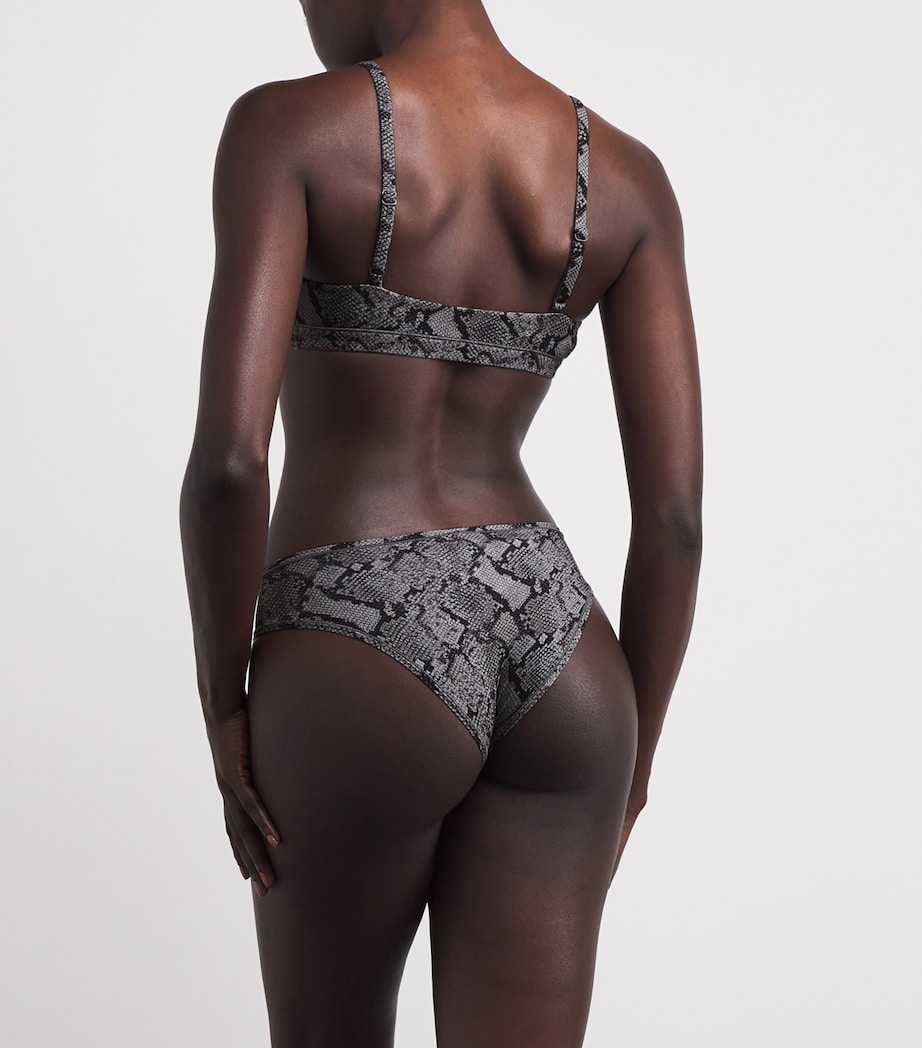 Fits Everybody Snakeskin Print Triangle Bralette SHADOW SNAKE PRINT Image 3