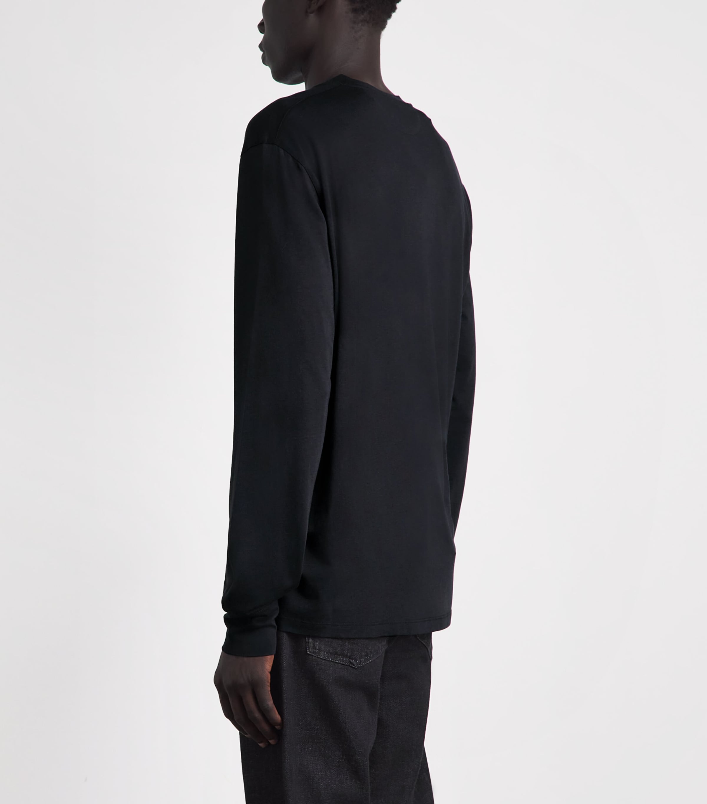 TOM FORD Mens Lyocell-Cotton Long-Sleeve T-Shirt Naa Image 5