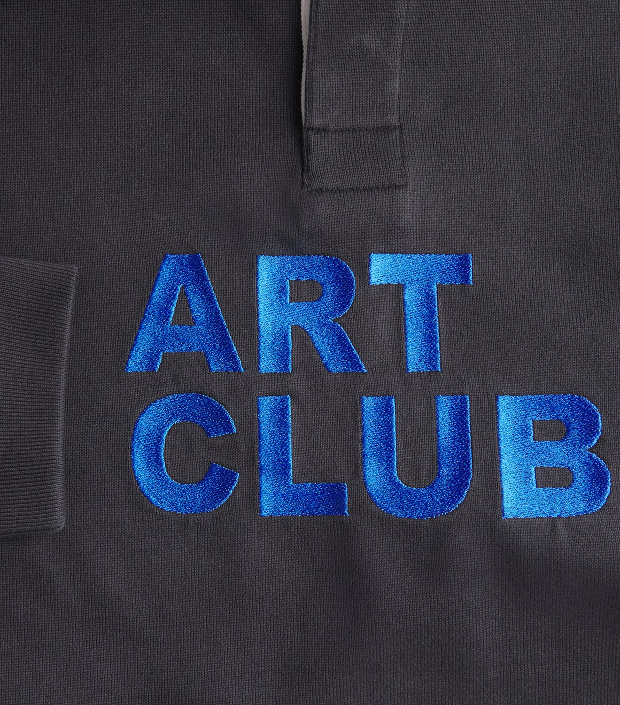 Jersey Art Club Rugby Sweatshirt WASHED BLACK 781 Image 5