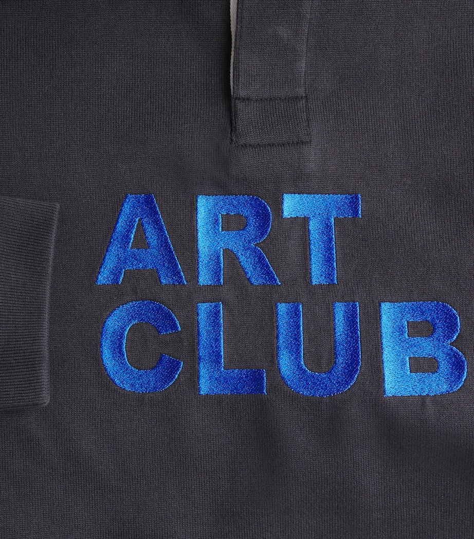Jersey Art Club Rugby Sweatshirt WASHED BLACK 781 Image 5