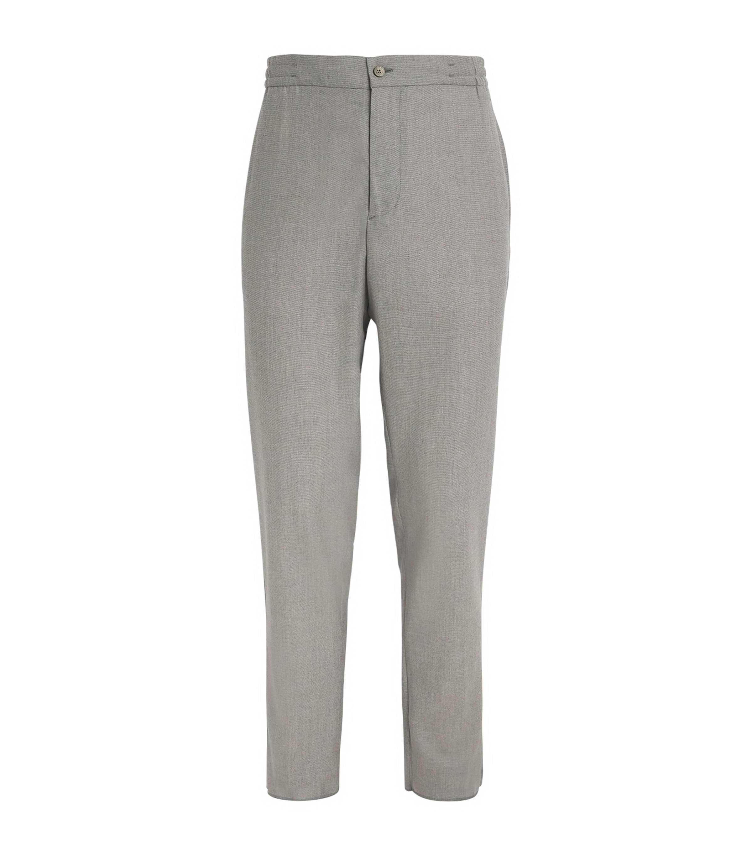 Marco Pescarolo Wool-cashmere Tailored Trousers In Gray