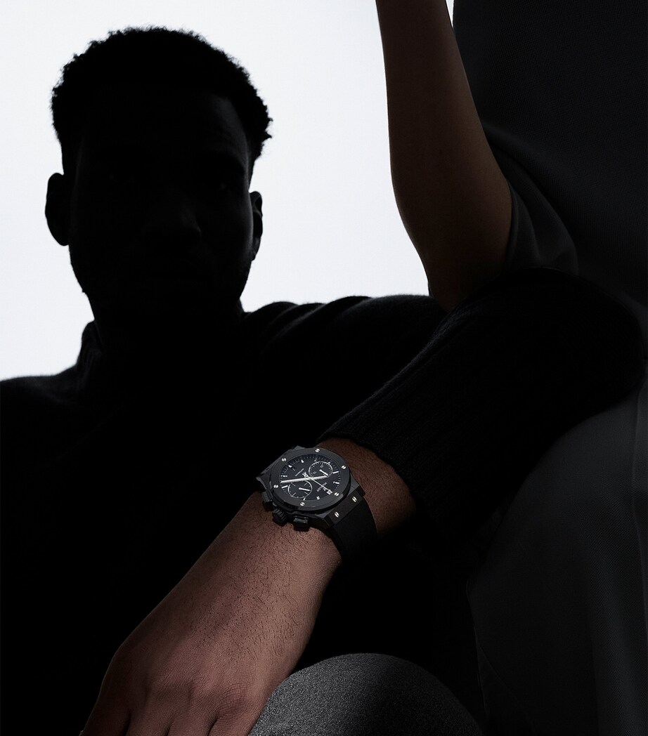 Ceramic Classic Fusion Black Magic Chronograph Watch 45mm BLACK Image 3