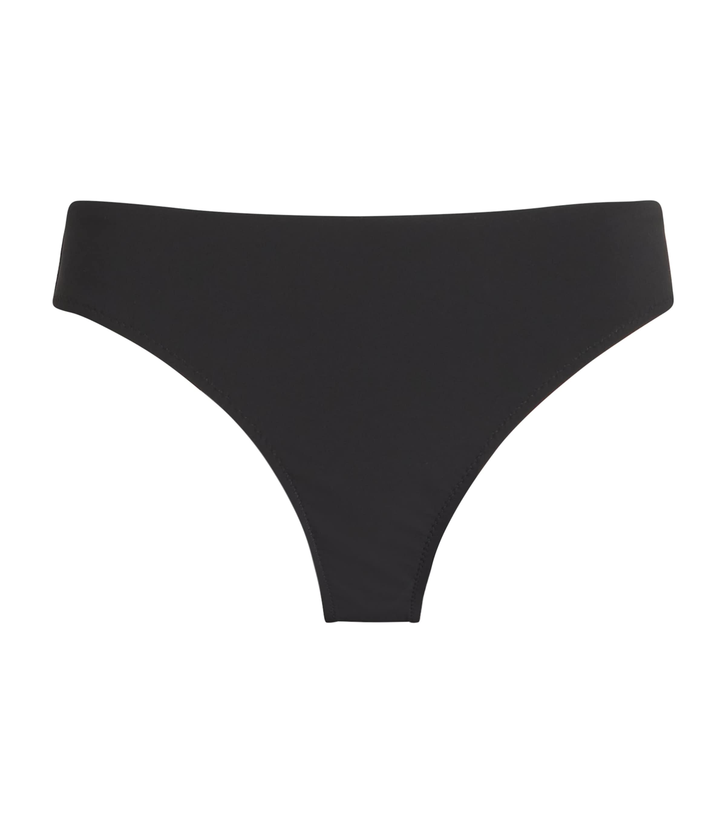 Shan High-waist Bikini Bottoms In Black