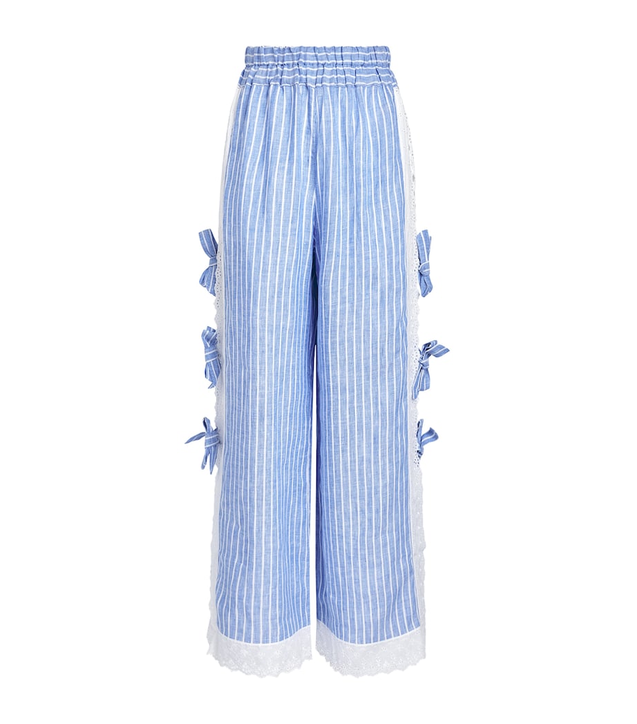 Loretta Caponi Womens Linen Clarissa Trousers Porto Giunco Image 1