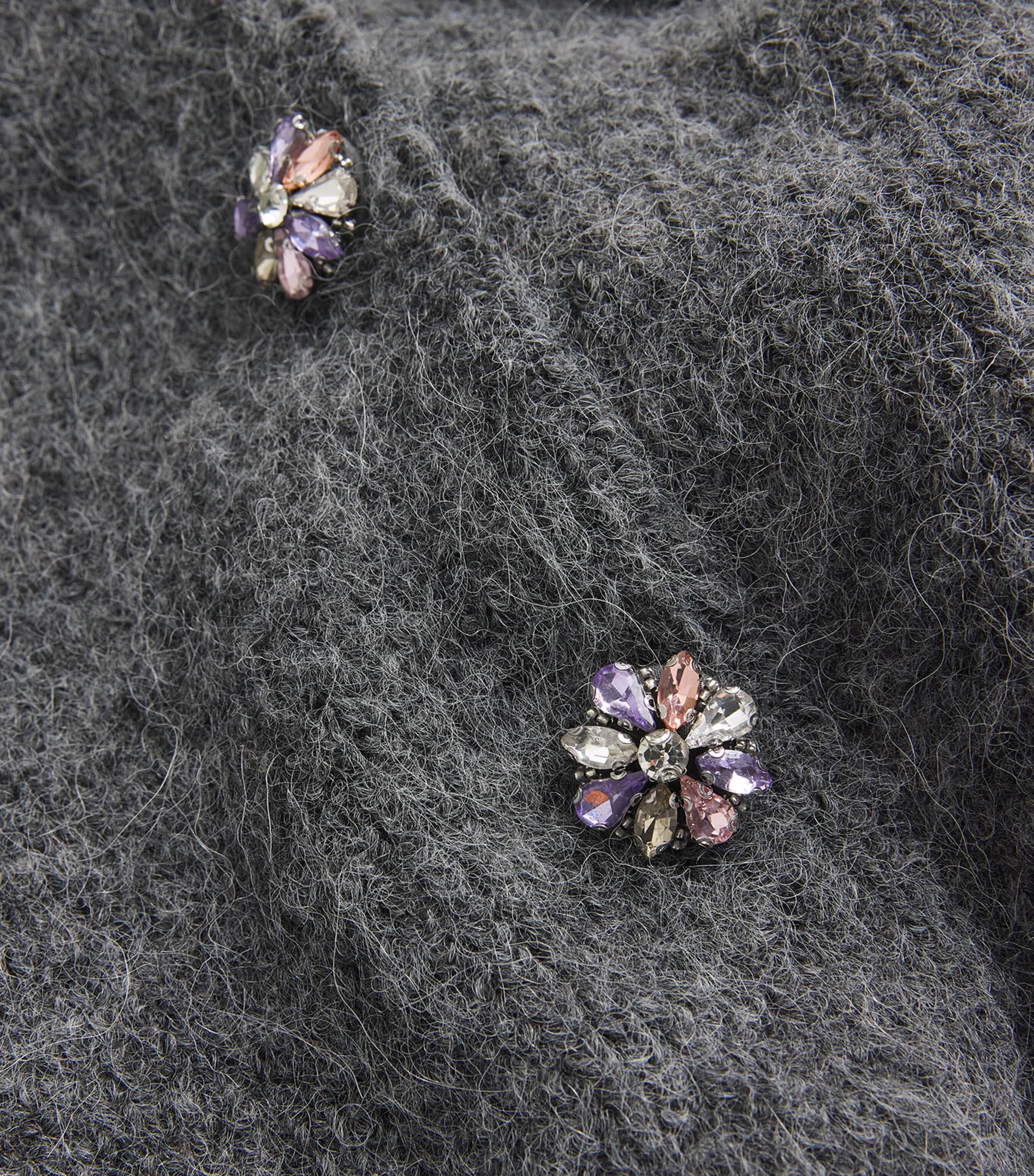 Crystal-Embellished Cardigan GREY Image 5