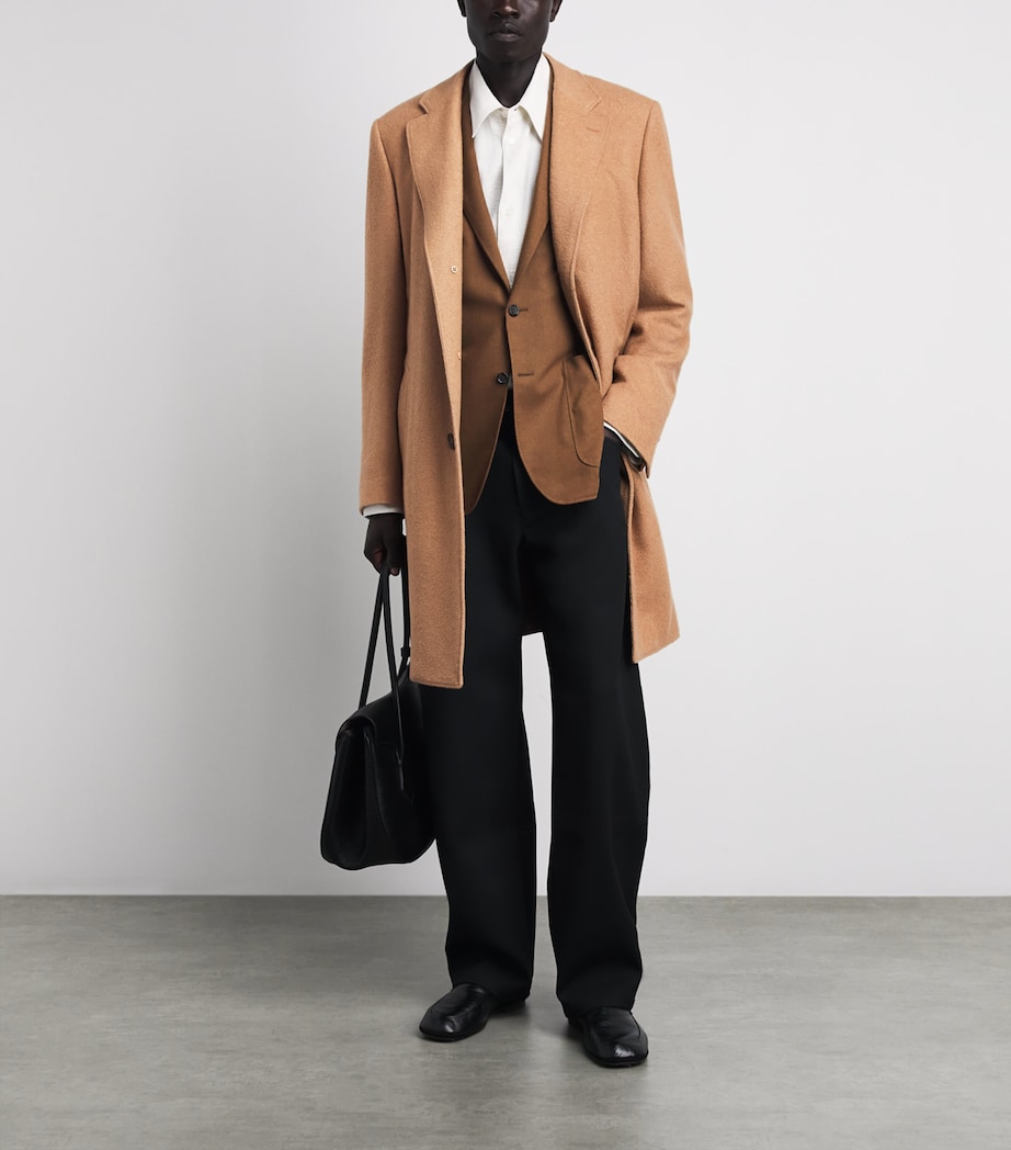 Canali Mens Cashmere-Silk Overcoat Image 2