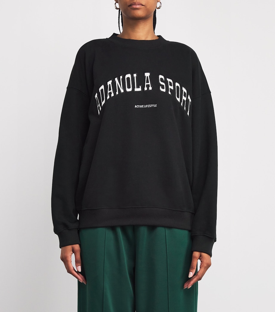 Organic Cotton Logo Sweatshirt BLACK Image 3
